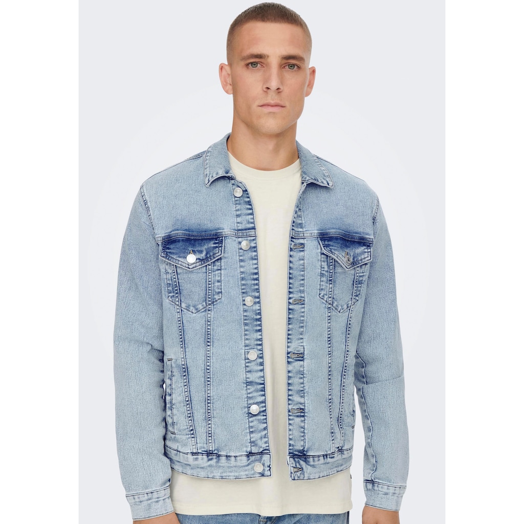 ONLY & SONS Jeansjacke »ONSCOIN L. BLUE 4334 JACKET«