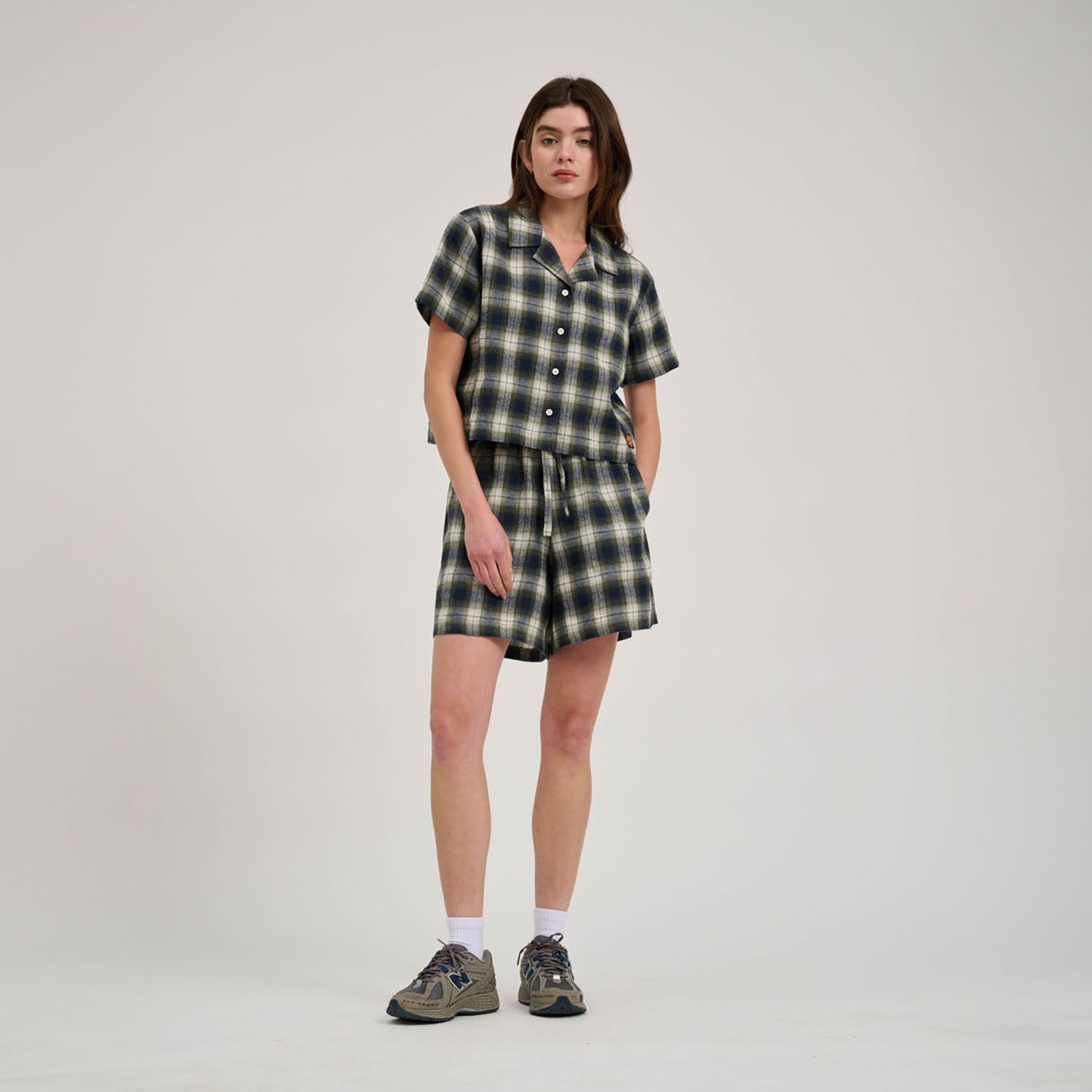 Thumbnail - Santa Cruz T-Shirt "CLASSIC CHECK CROP SHIRT"