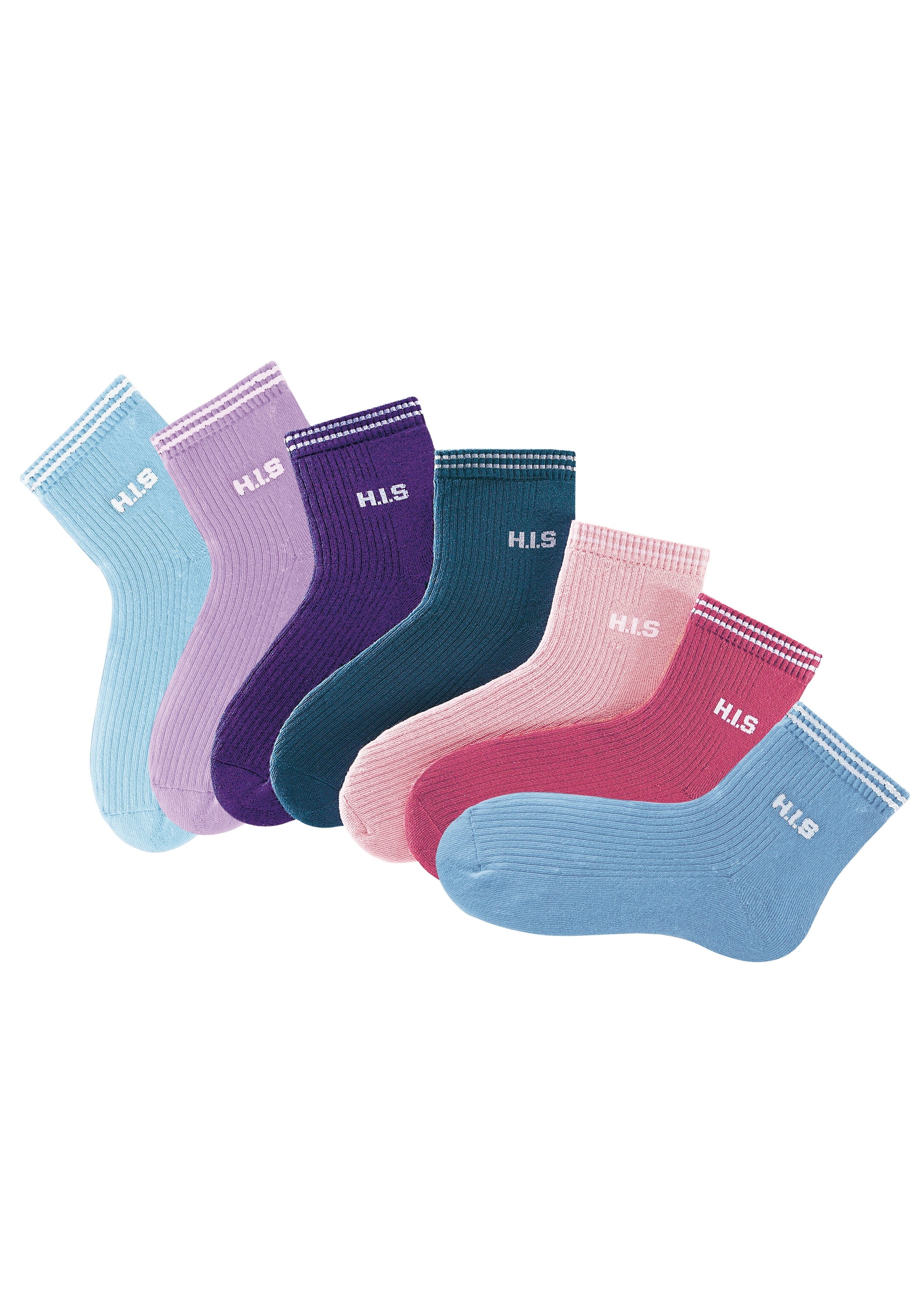 H.I.S Kurzsocken, (Packung, 7 Paar), mit Vollfrottee