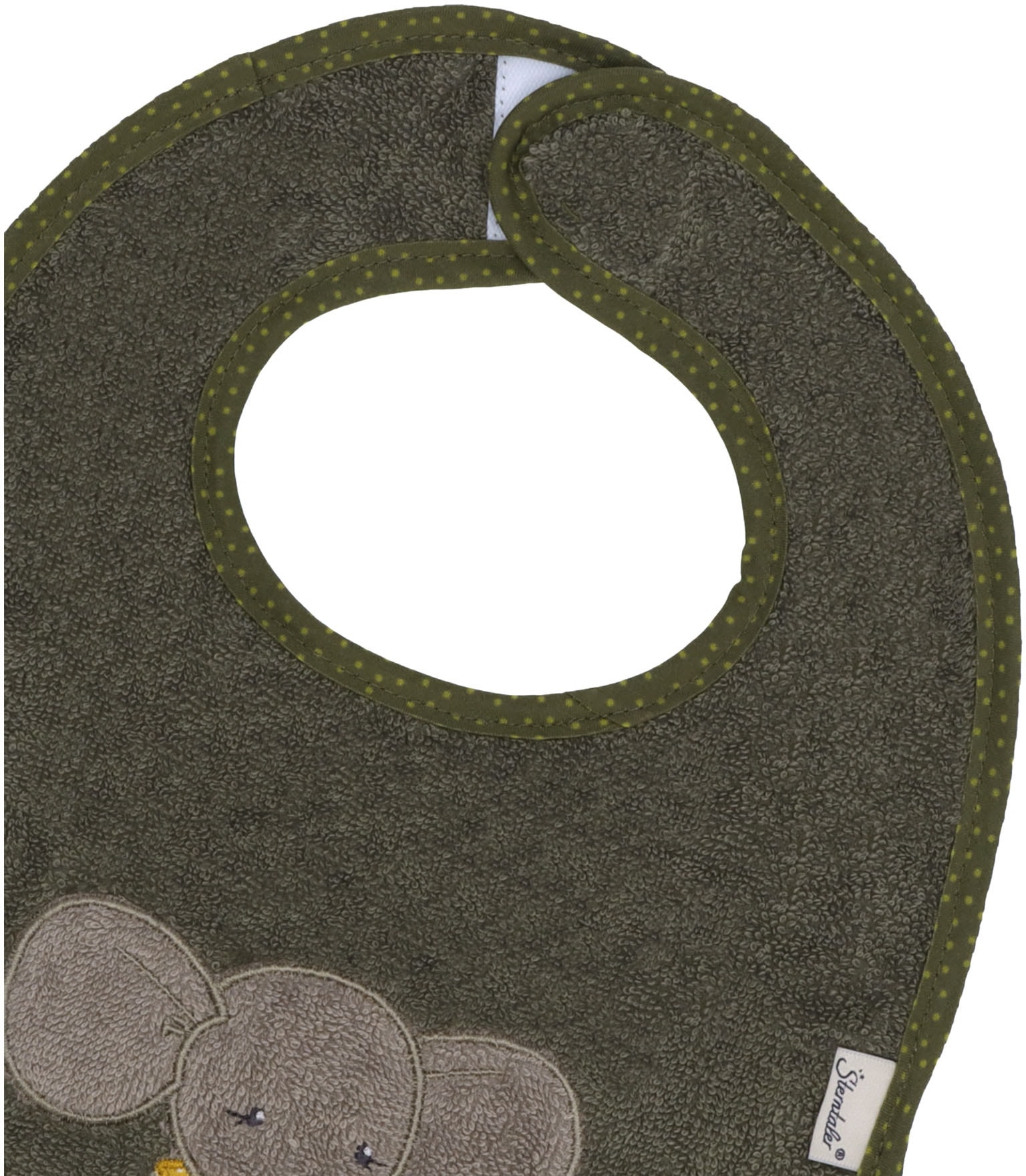 Sterntaler® Lätzchen »Klettlätzchen, Elefant Eddy«, GOTS made with organic materials, zertifiziert durch BCS 35119