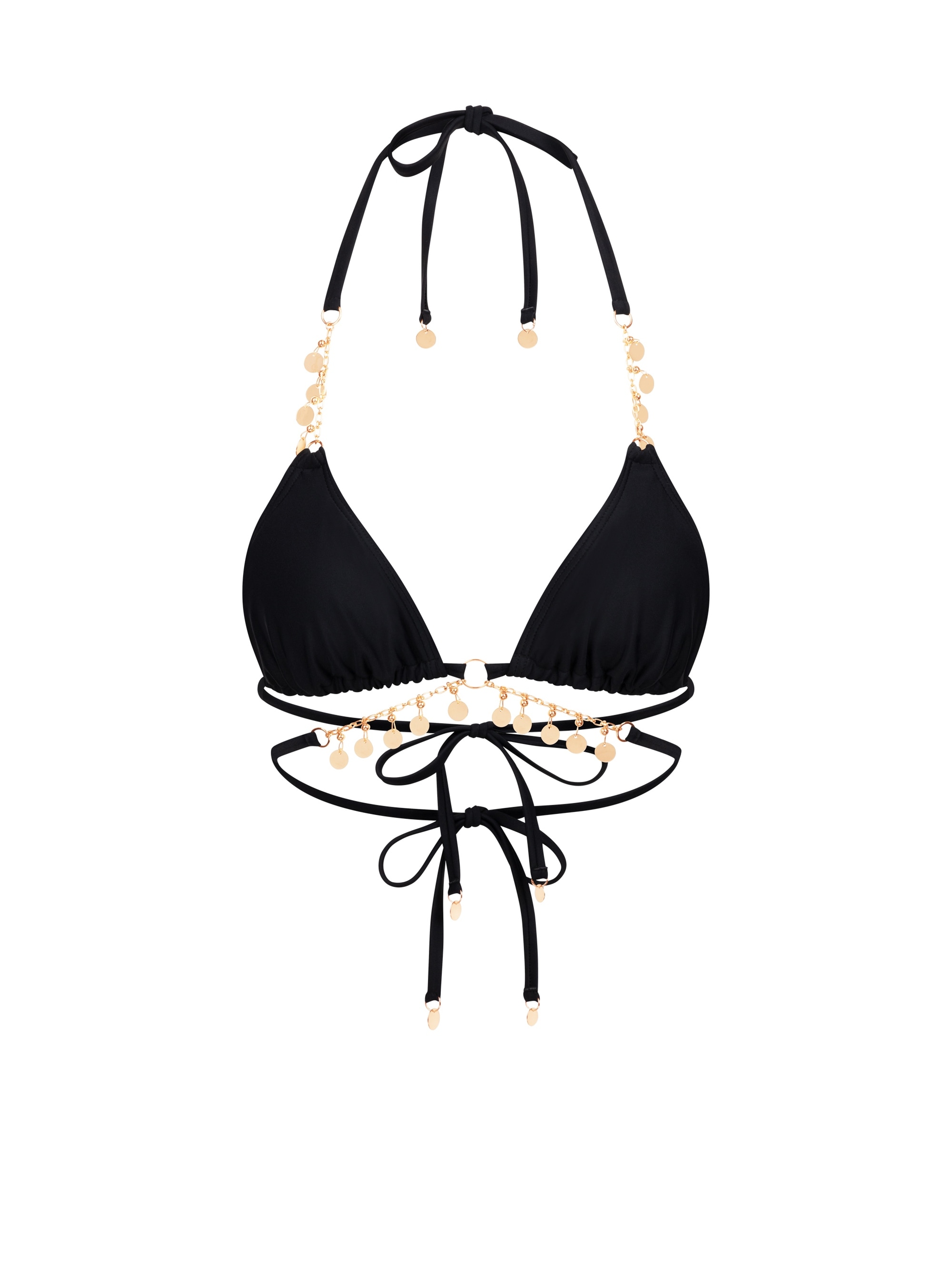Moda Minx Triangel-Bikini-Top »Valentina Coin«, (1 St.), mit funkelnden Anhängern