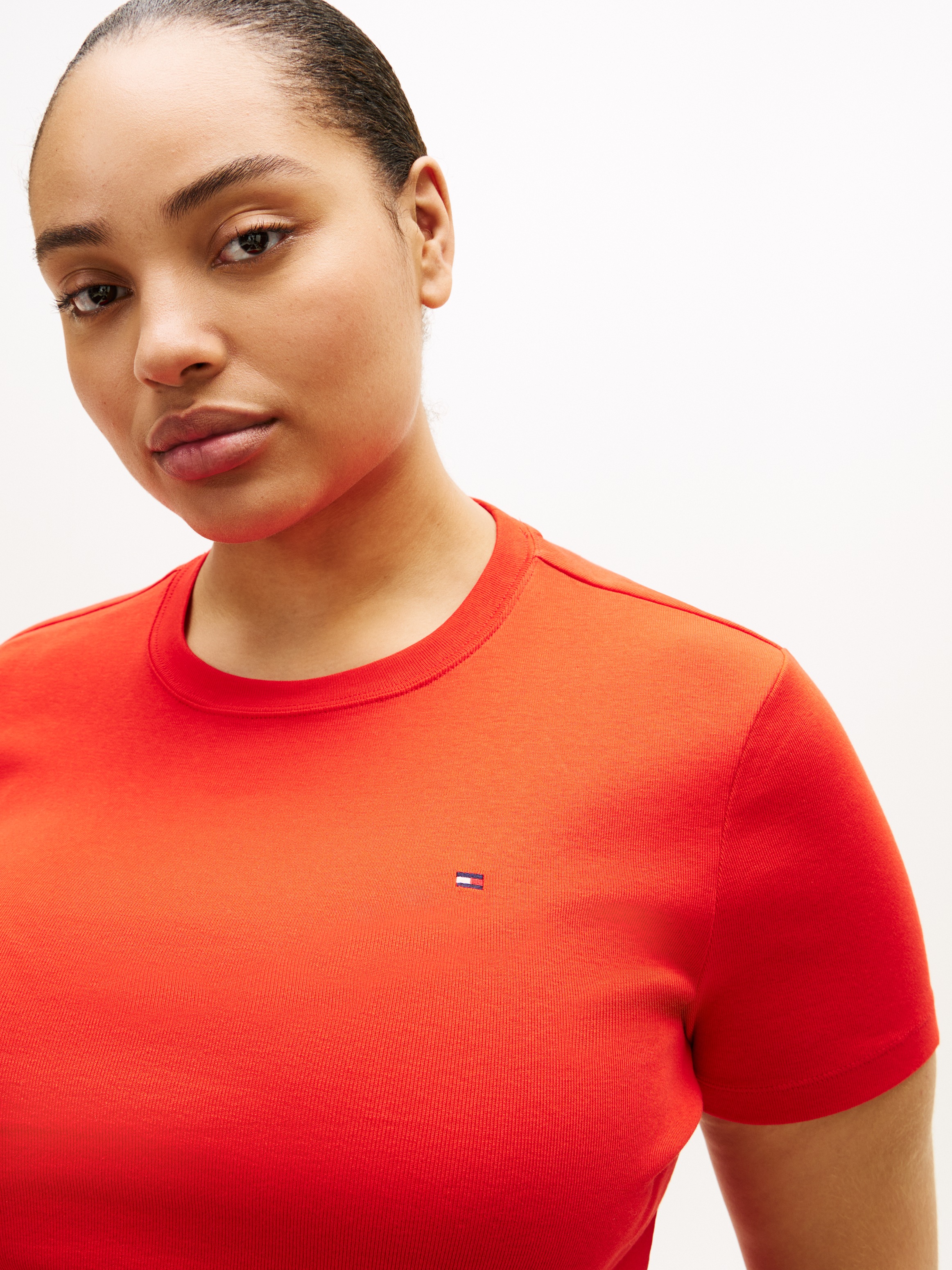 Tommy Hilfiger Curve T-Shirt "CRV SLIM CODY C-NK SS" in großen Größen günstig online kaufen