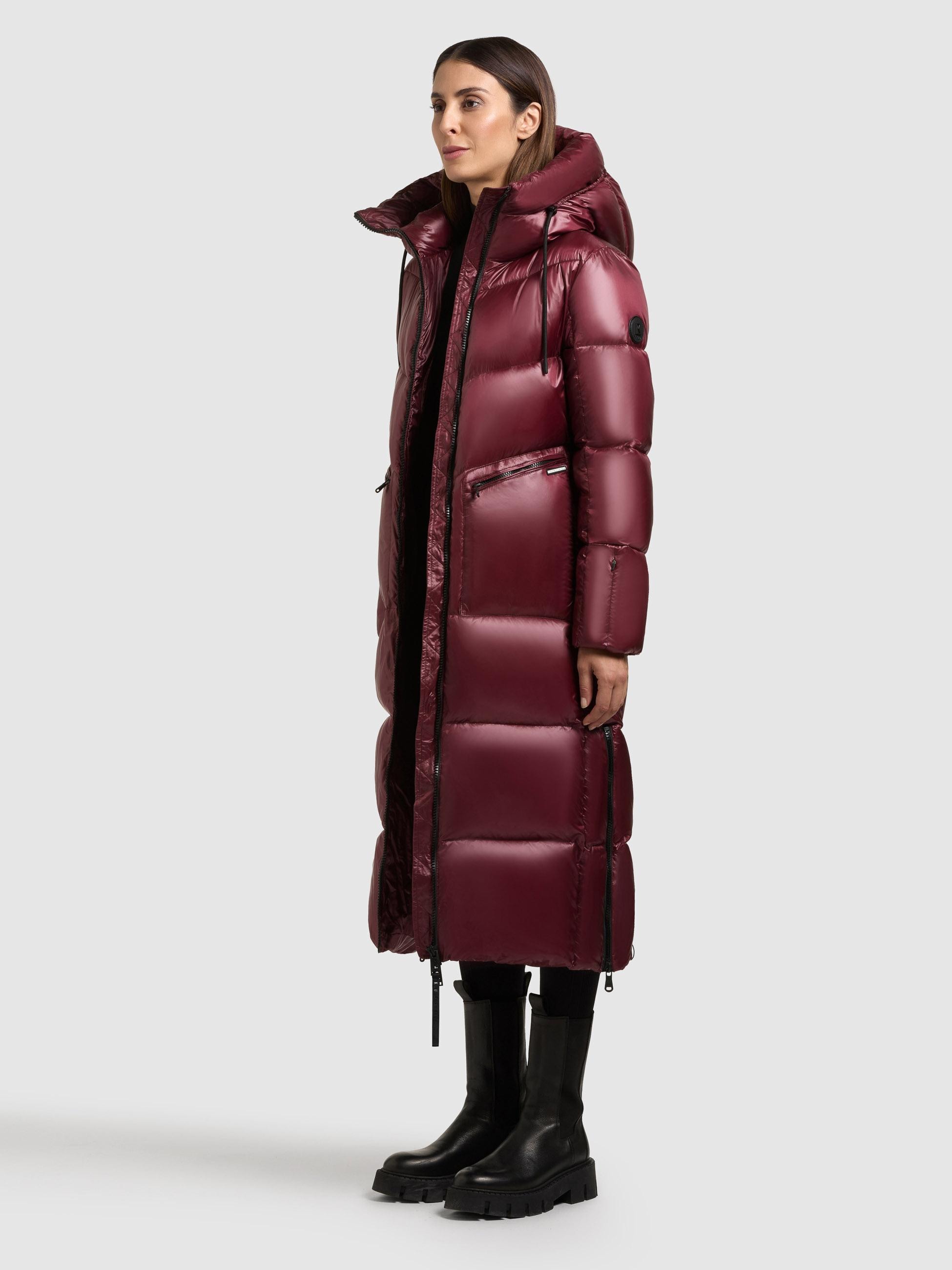 khujo Steppmantel »Tonia« Extralanger Damen Wintermantel mit Rucksack-Trägern