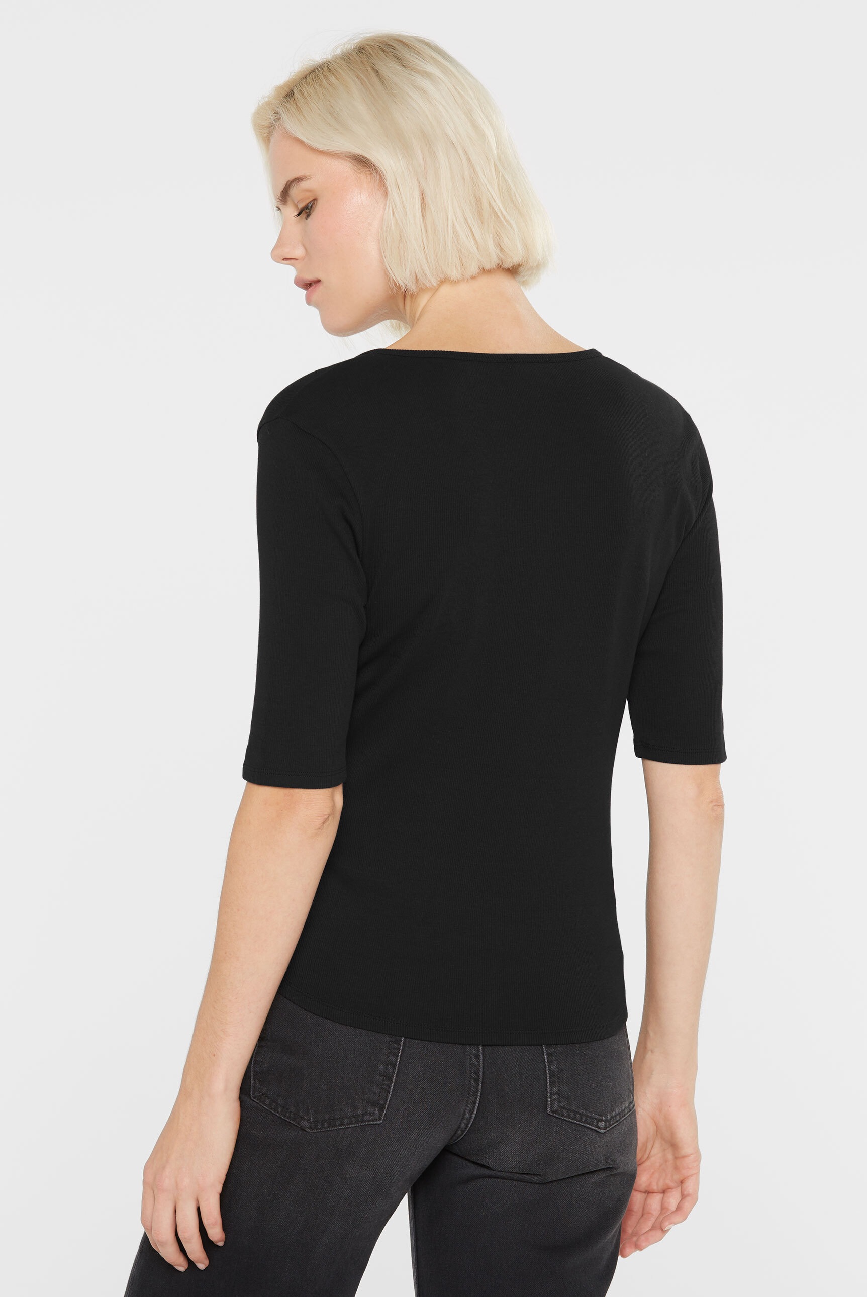 SENSES.THE LABEL Rundhalsshirt, mit Baumwolle