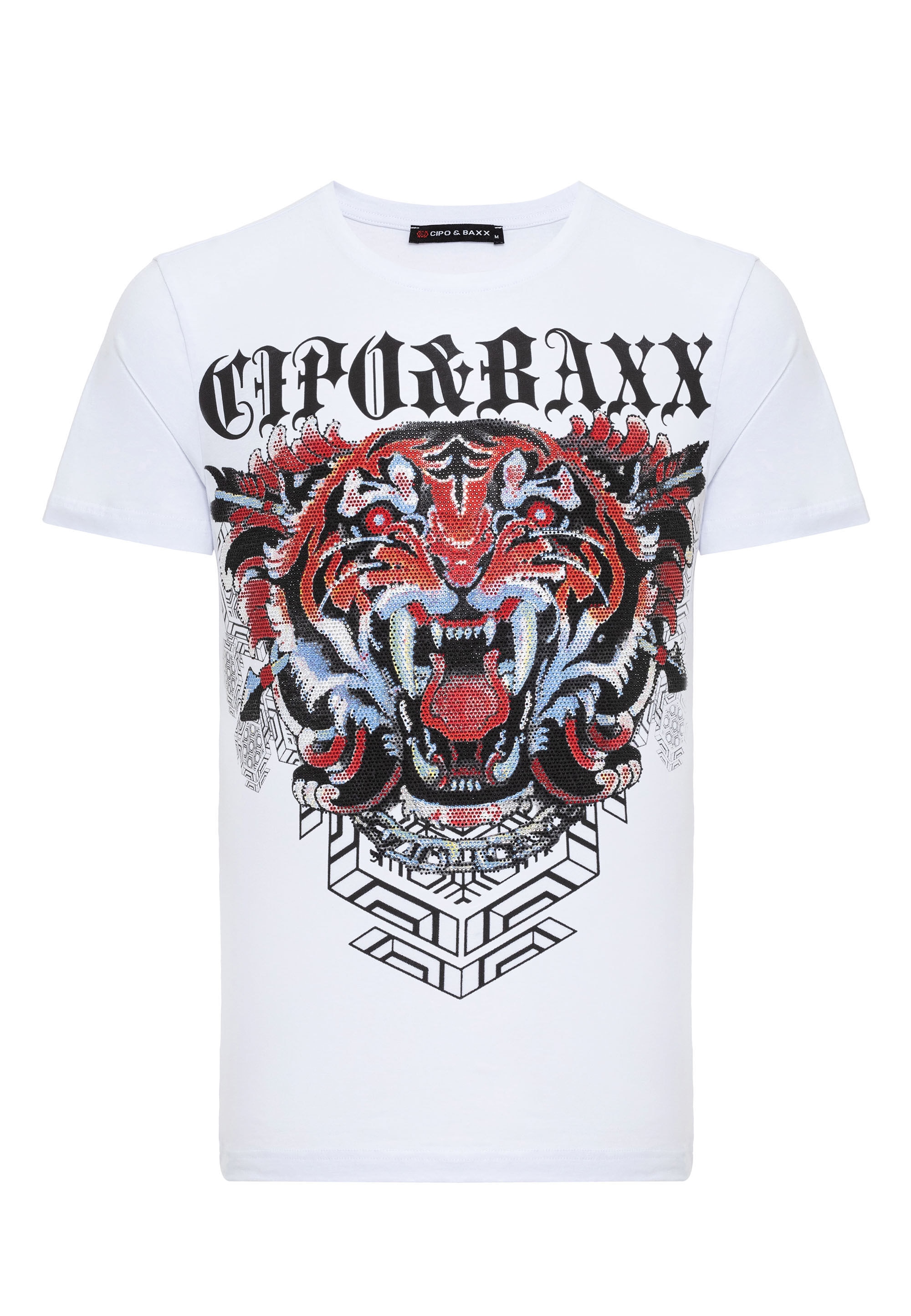 Cipo & Baxx T-Shirt »T-Shirt«, mit Löwen-Grafikdruck