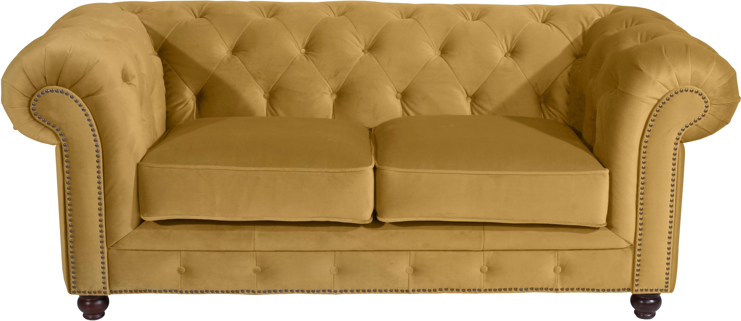 Max Winzer Chesterfield-Sofa "Old England modern, elegant und Retro, mit edler Knopfheftung", im Retrolook, Breite 192 c