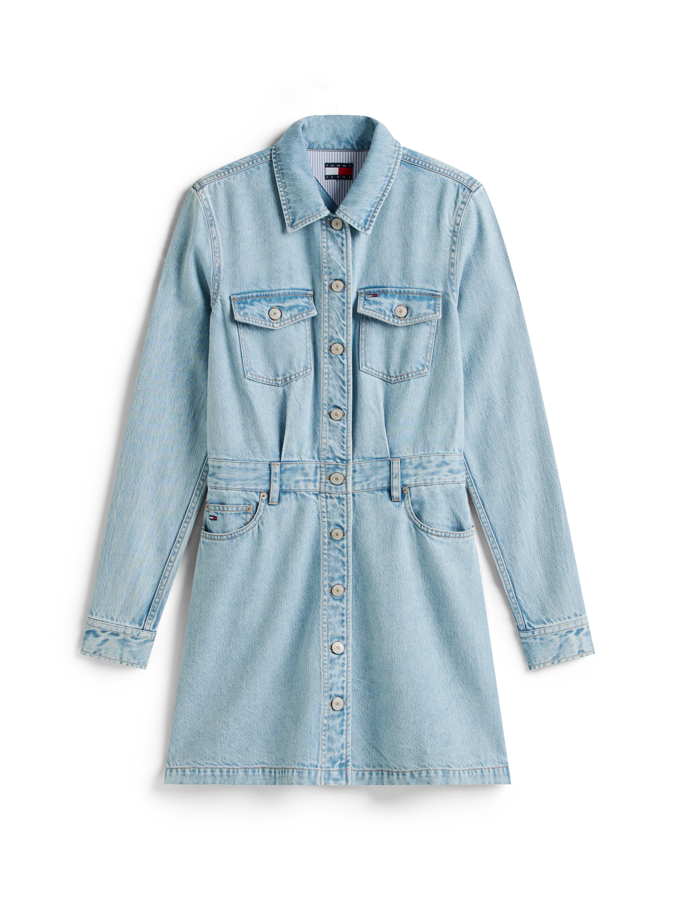 Tommy Jeans Jeanskleid »MINI TRUCKER DENIM DRESS« Brusttaschen