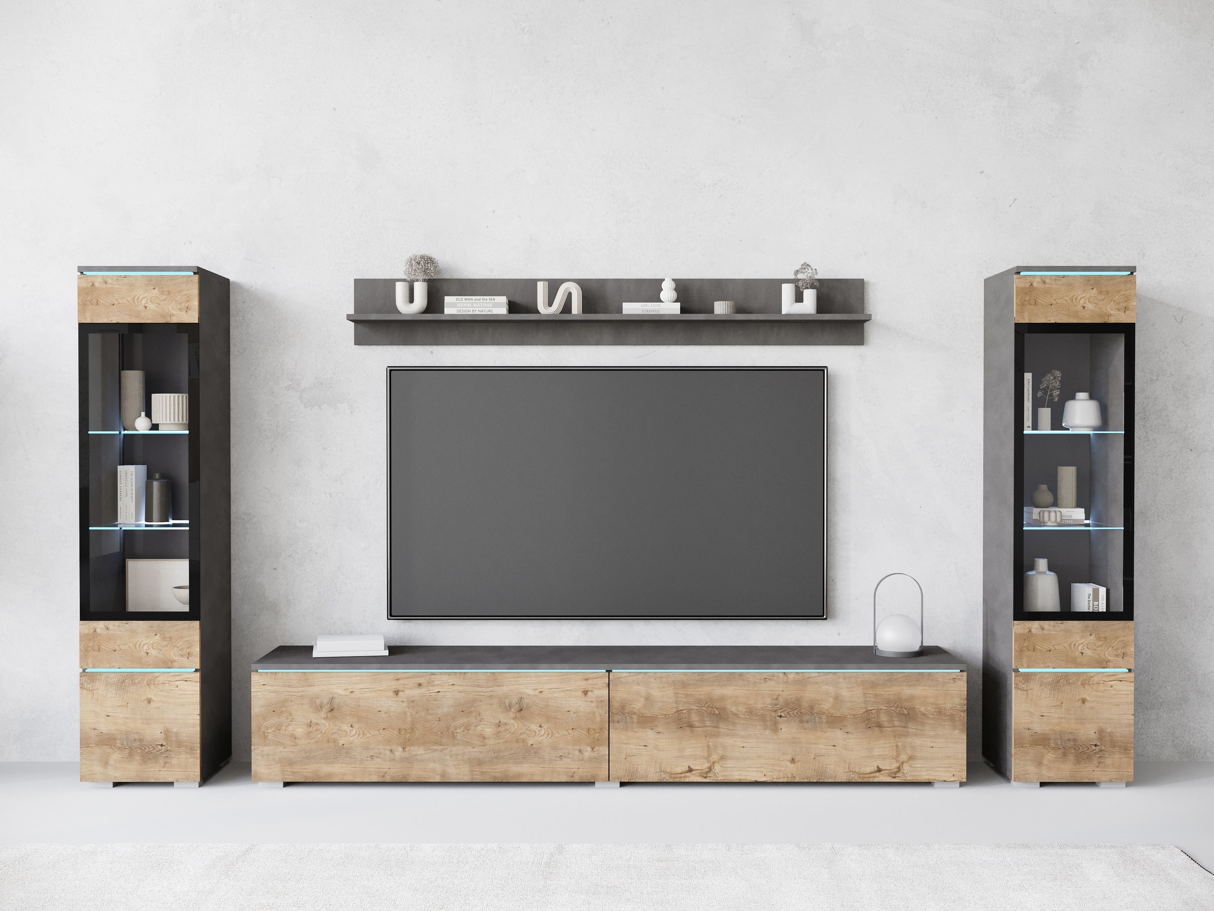 Home affaire Wohnwand "VERA II" Komplett-Set, 4 Stk. tlg. günstig online kaufen