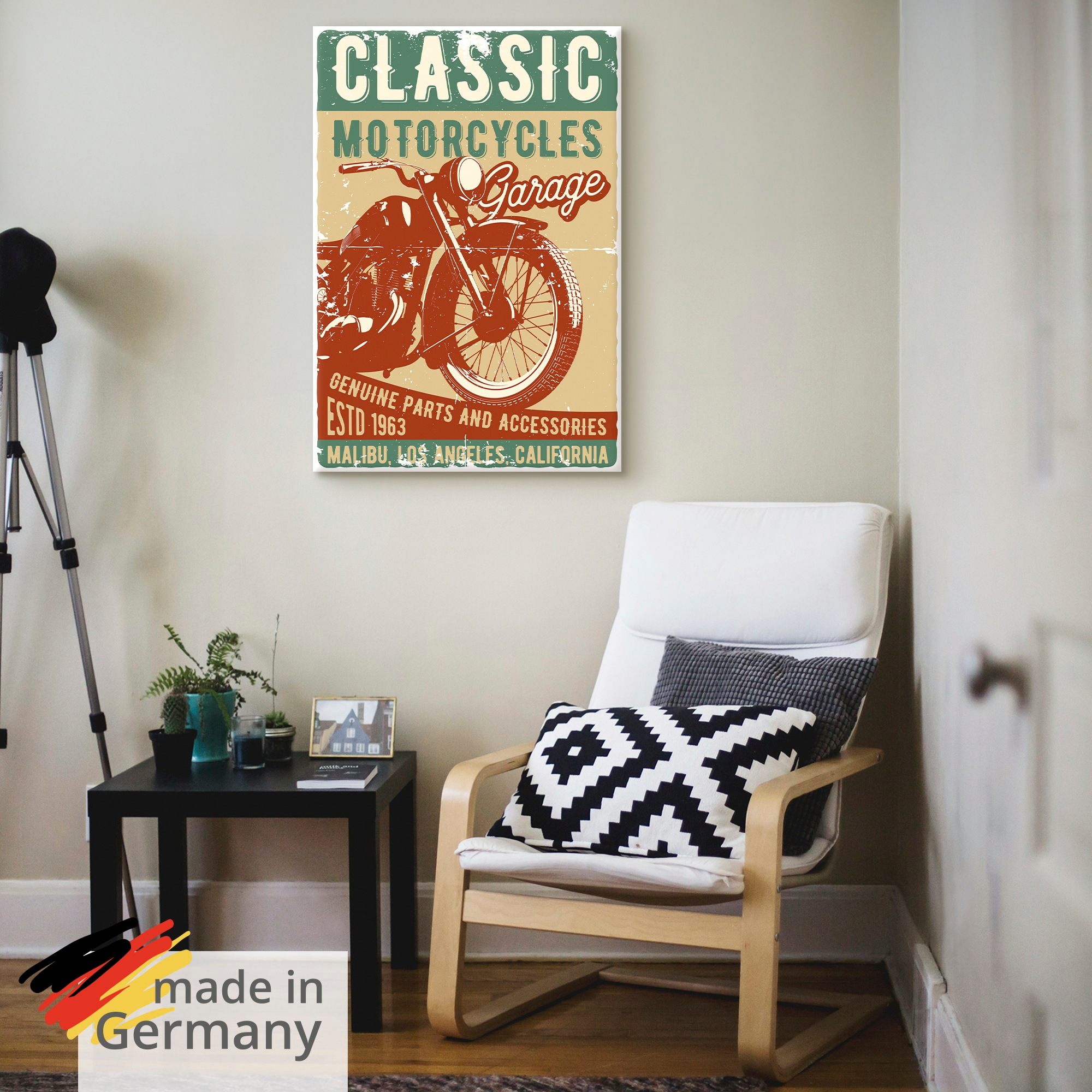 Artland Wandbild "Classic Motorcycles" 1 Stk. tlg. als Alubild, Leinwandbild, Poster, Wandaufkleber in verschied. Größen