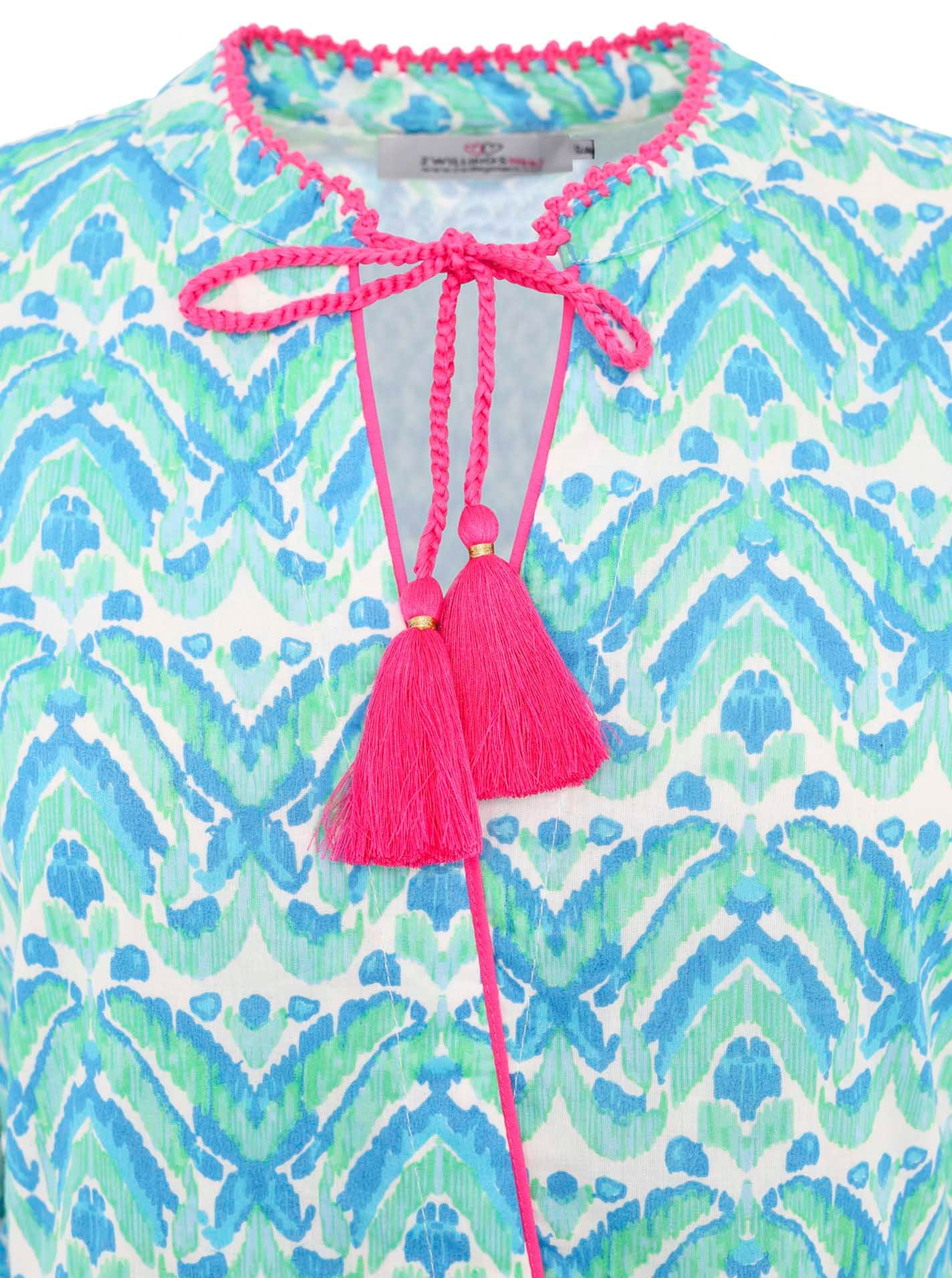 Zwillingsherz Sommerkleid »"Joyful"«, mit Tasseln, Trompeten Ärmeln und Eingriffstaschen