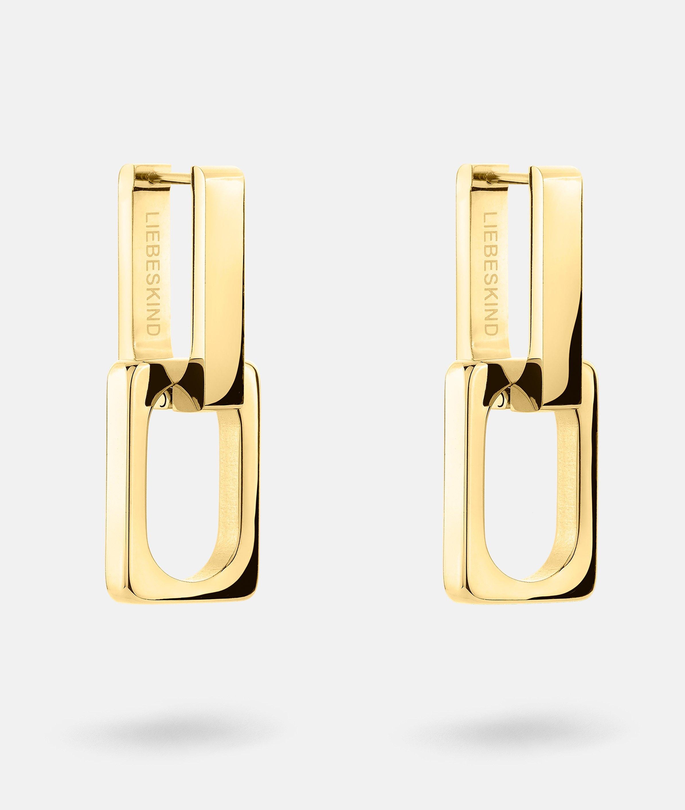Liebeskind Berlin Paar Creolen »Schmuck Geschenk Edelstahl Ohrringe Big Link« Einhänger abnehmbar