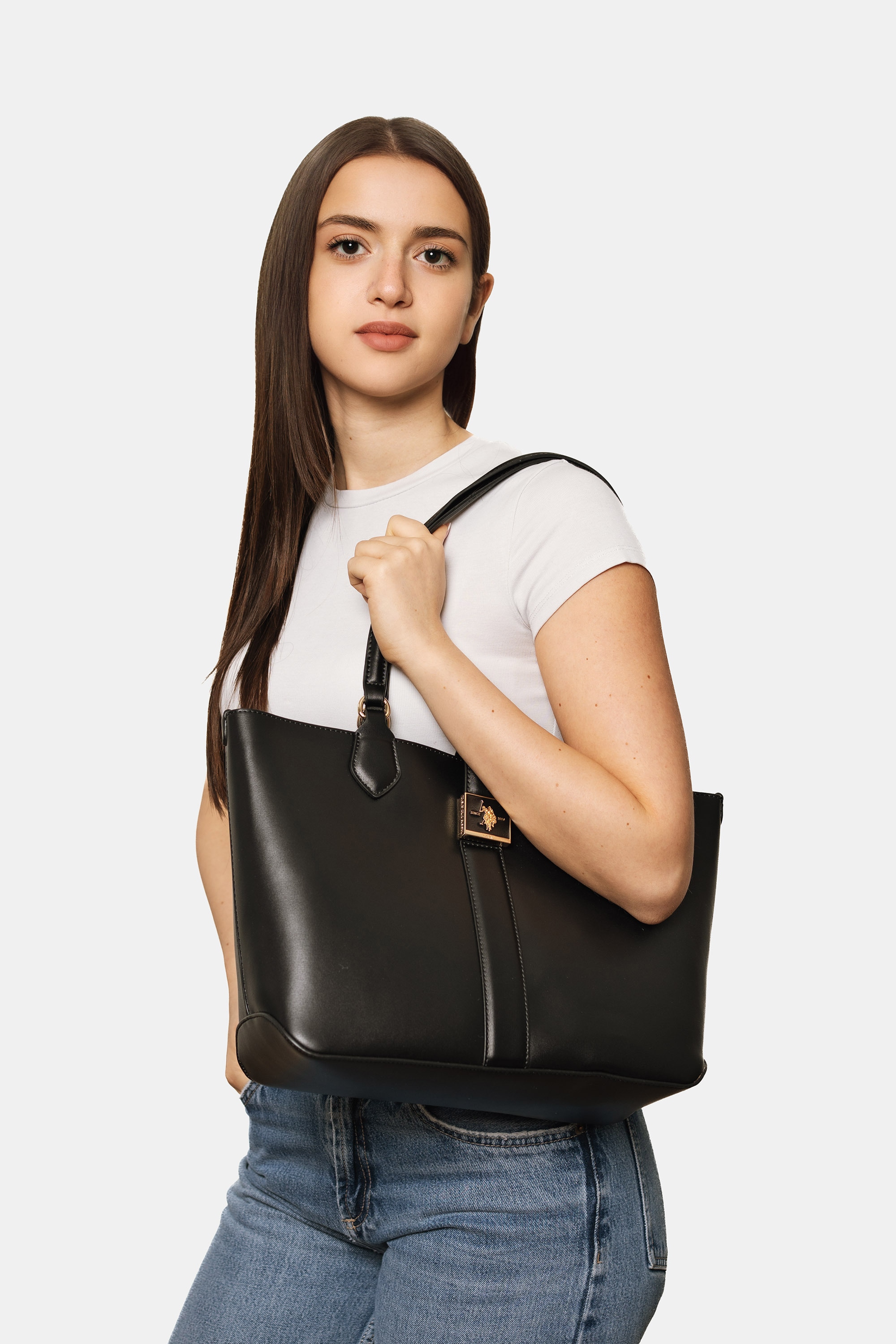 U.S. Polo Assn. Tragetasche »MARGARET SHOPPING BAG SHOPPER Damen« Tragetasche Damen, Shopper, Einkaufstasche, Fashion, Lifestyle, Sale