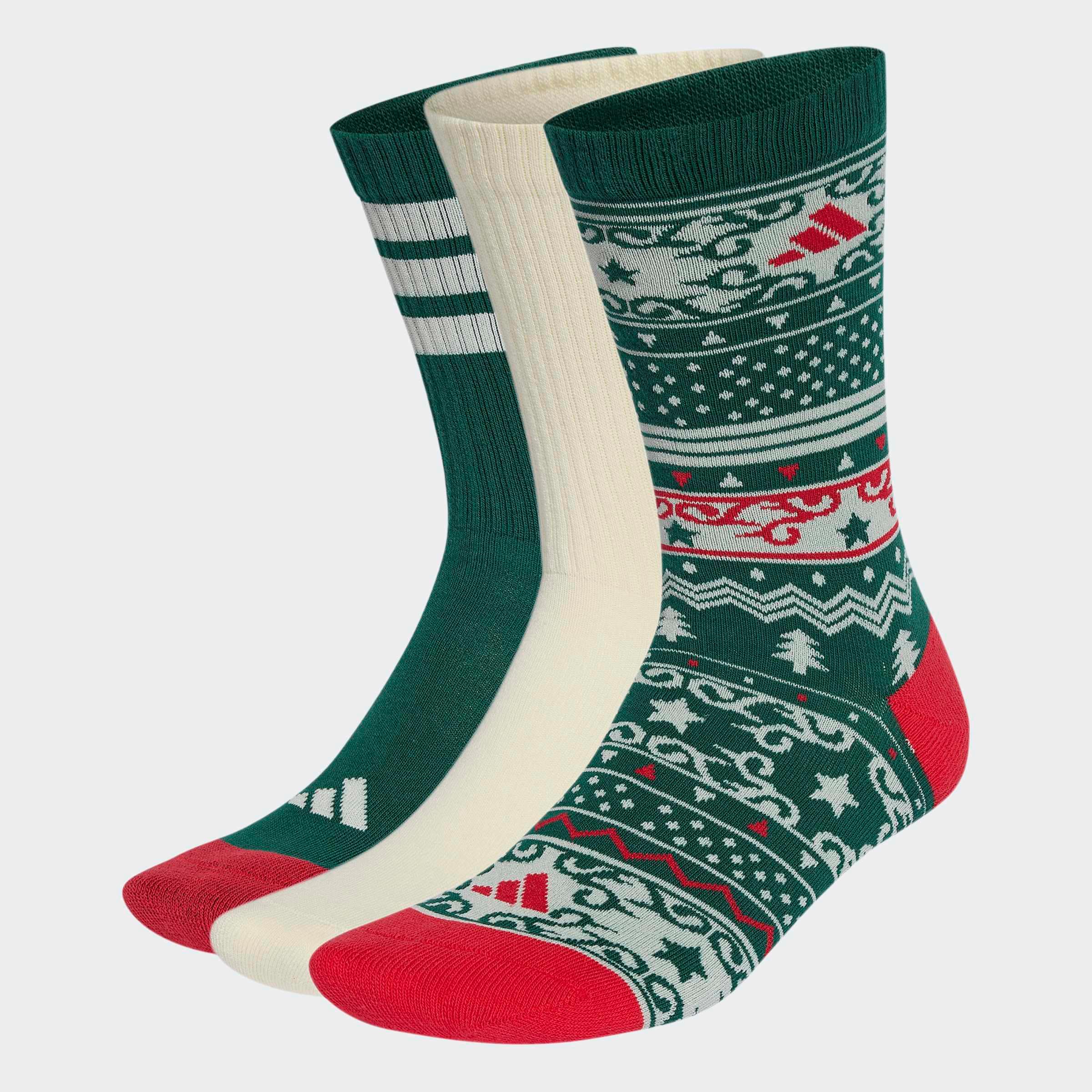adidas Performance Funktionssocken "ADIDAS CHRISTMAS GRAPHIC CREW 3ER-PACK" 3 Paar tlg.