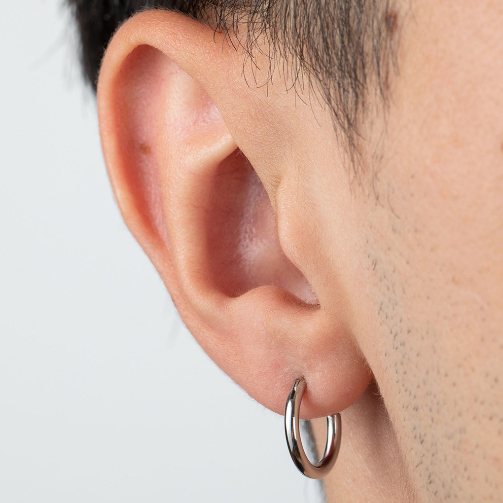 Lotus Paar Creolen »Men's Earrings«