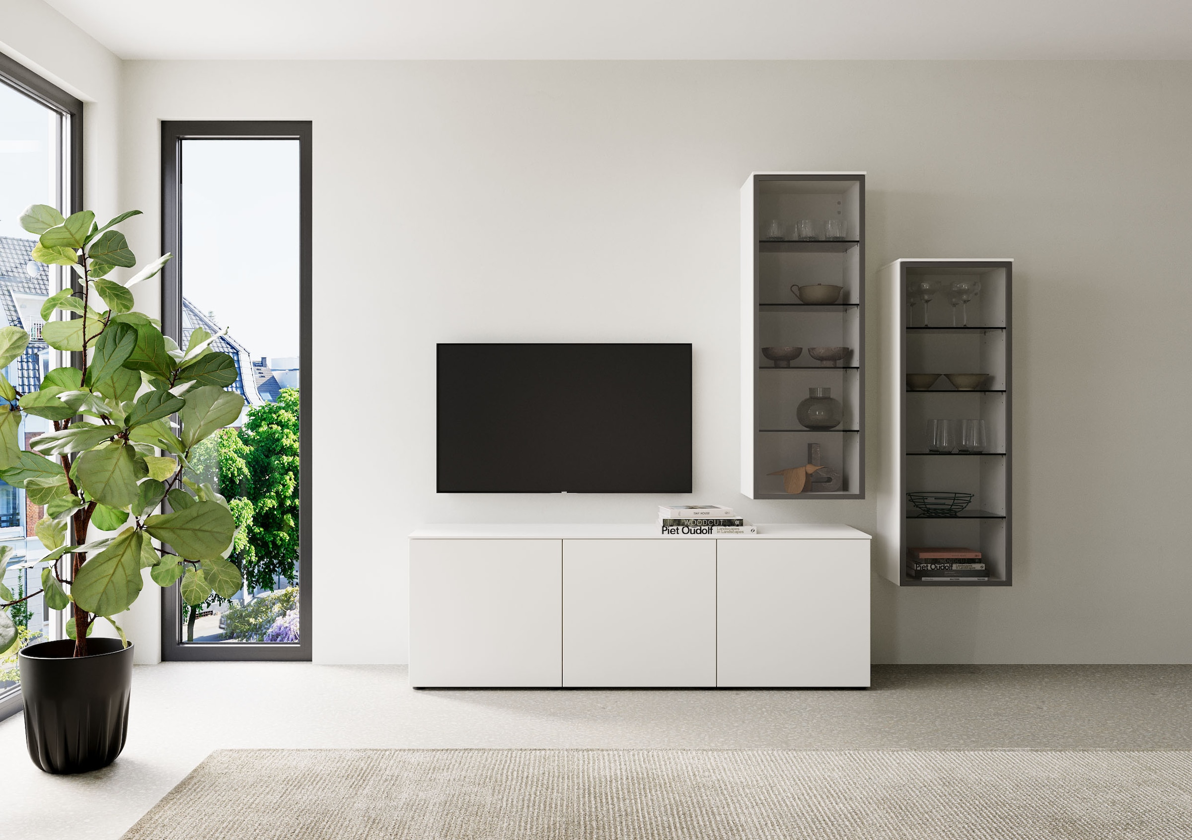 nobilia® Wohnzimmer-Set »Style, variabel montierbar«