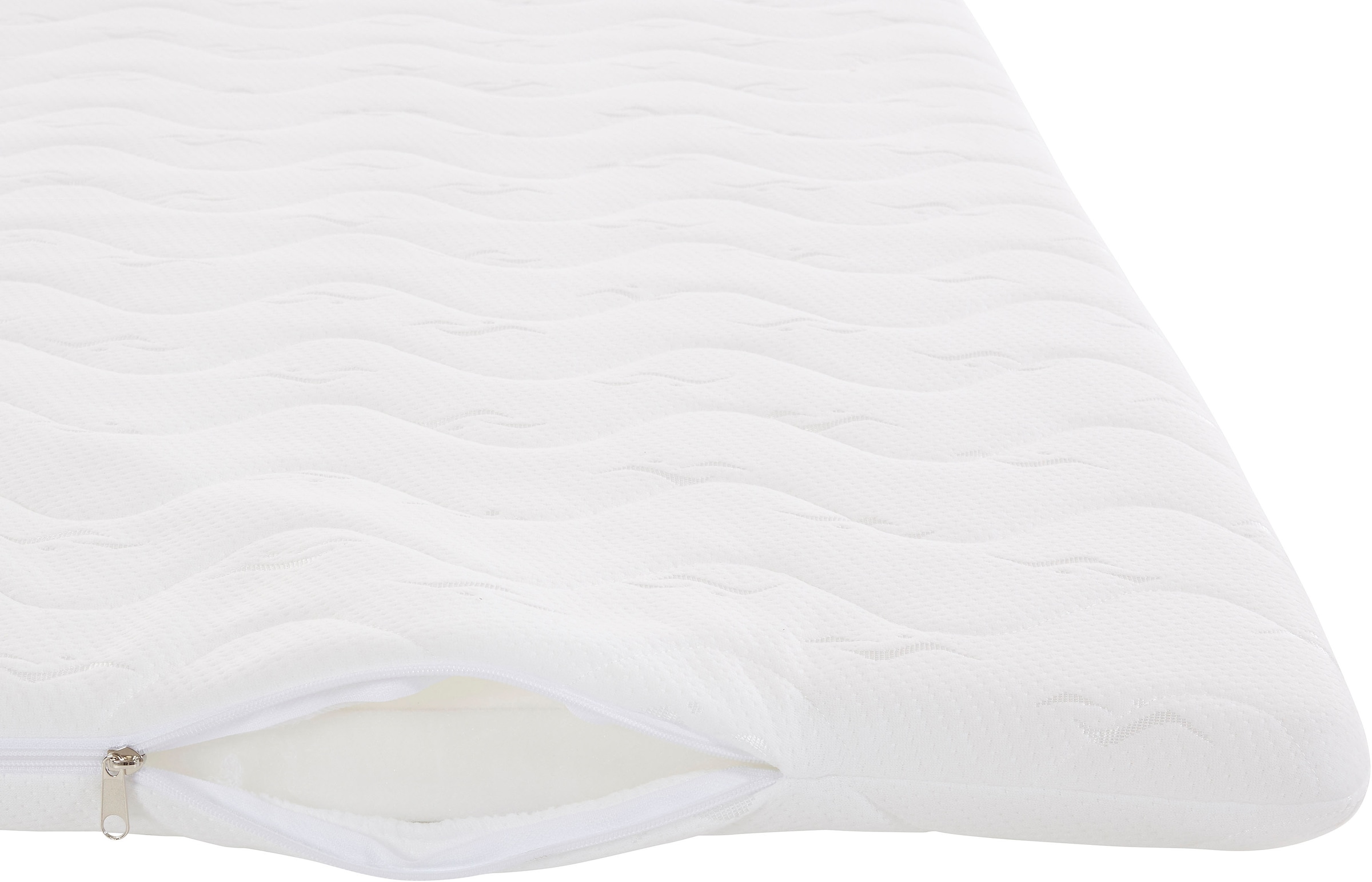 COLLECTION AB »NINONI, Stauraumbett mit Bettkasten & TTFK-Matratze« inkl. Topper, wahlweise mit LED-Beleuchtung, 180/200 cm x 200 cm