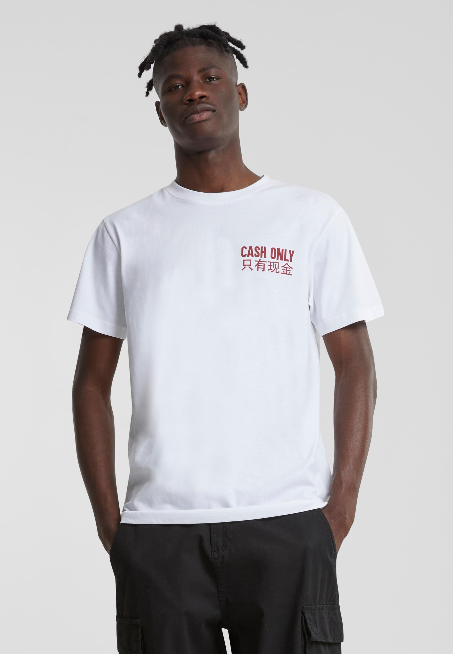 MisterTee Kurzarmshirt »MisterTee Herren Cash Only Tee«, (1 tlg.)