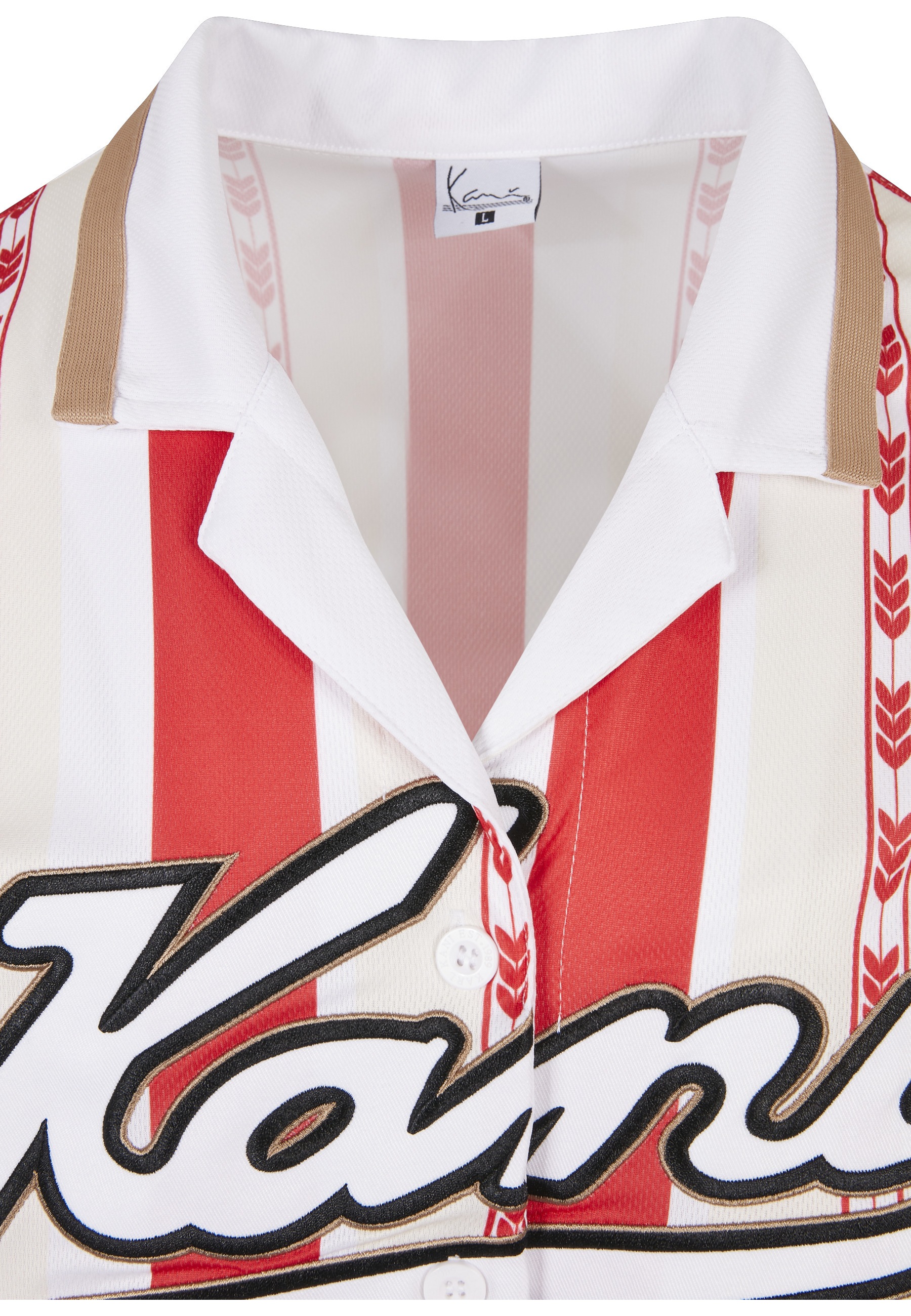 Karl Kani T-Shirt »Karl Kani Herren KM222-002-1 Varsity Block Stripe Baseball Shirt« 1 Stk.