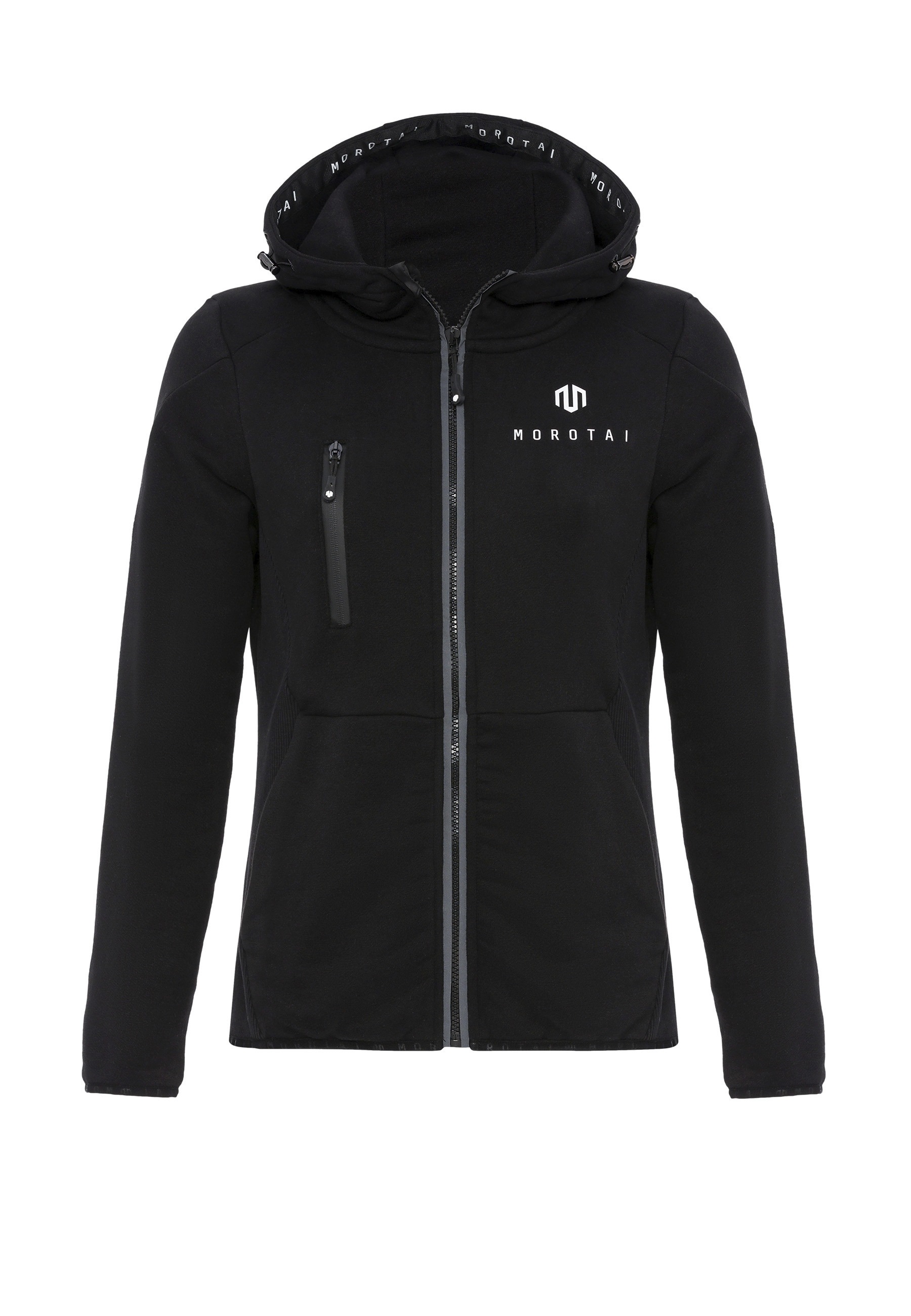 MOROTAI Allwetterjacke "MOROTAI Damen Morotai Neo Zip Sweatjacket" 1 Stk. tlg. mit Kapuze