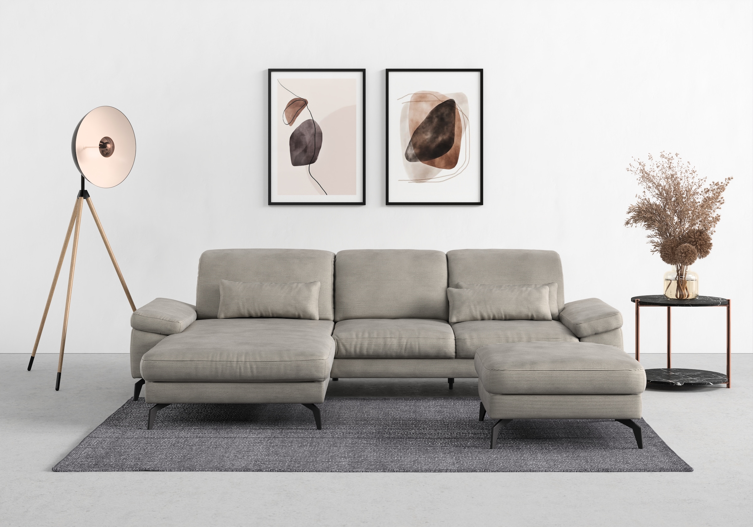sit&more Ecksofa "Cabana L-Form", Recamiere, wahlweise mit Sitztiefen-, Arm günstig online kaufen