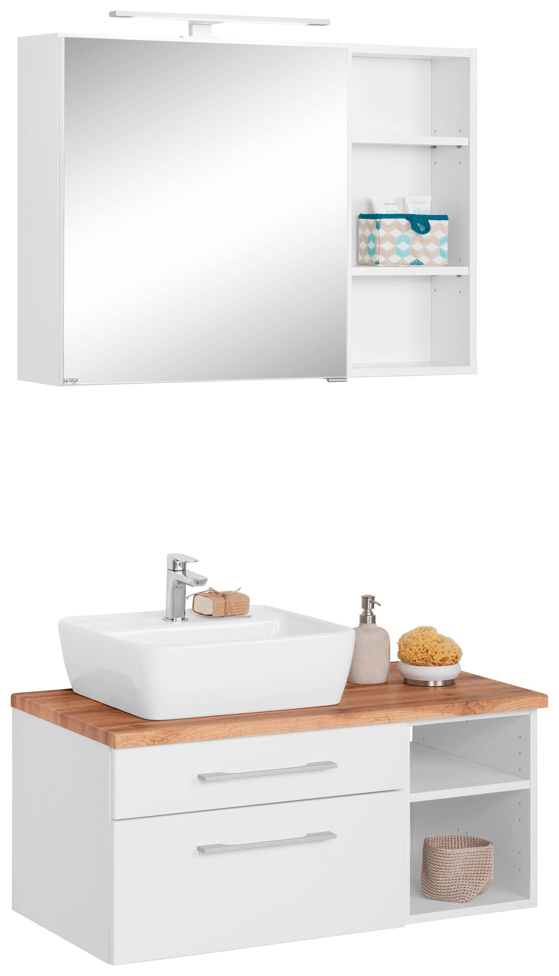 welltime Badmöbel-Set "Davos" 3 Stk. tlg. günstig online kaufen