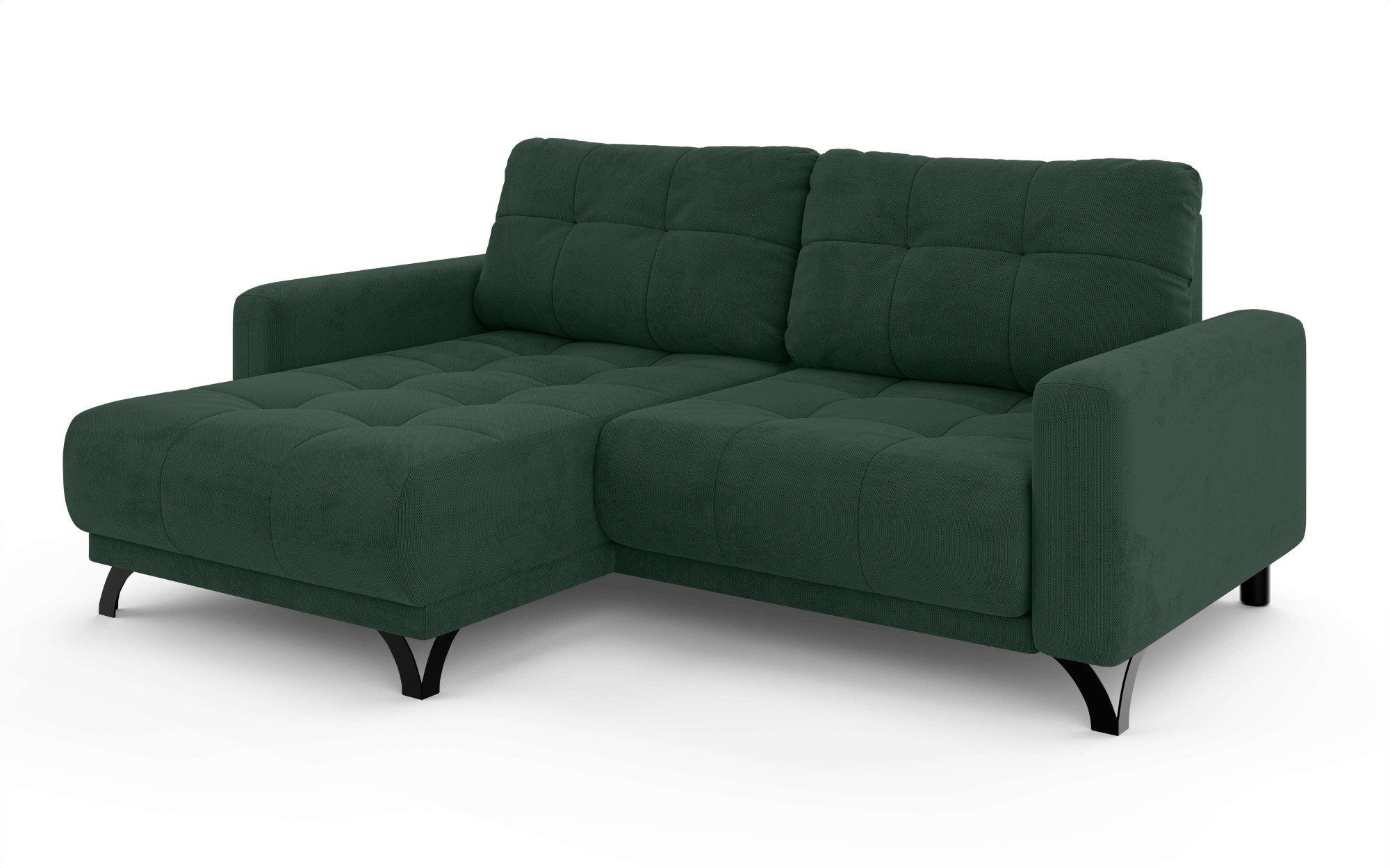 INOSIGN Ecksofa »FAIRVIEW mit verstellbaren Rückenlehne, Maße B/T/H: 234/174/93 cm«, L-Form mit Wellenunterfederung, Recamiere beidseitig montierbar