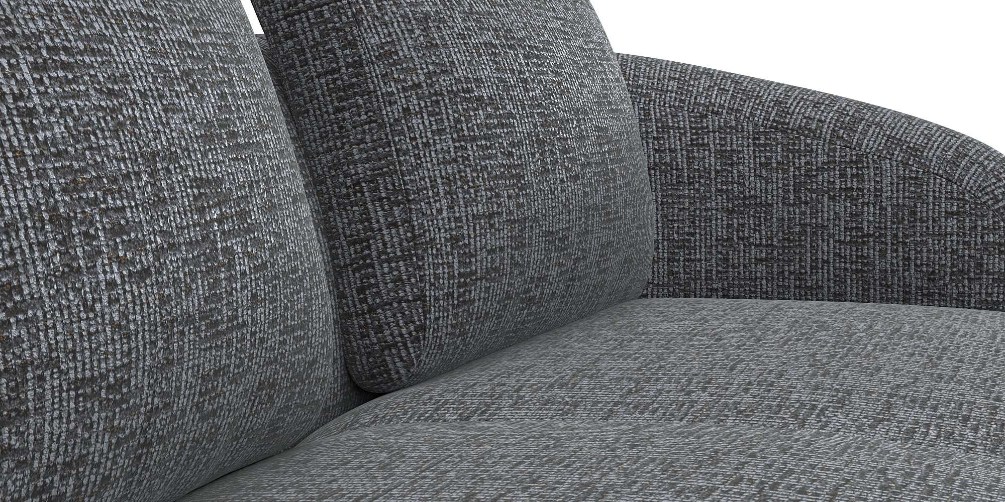 FLEXLUX Ecksofa »Torino, rund, L-Form, Sofa-Ecke mit Ottomane«, Modernes, organisches Sofa-Design, Kaltschaum, Wellenunterfederung
