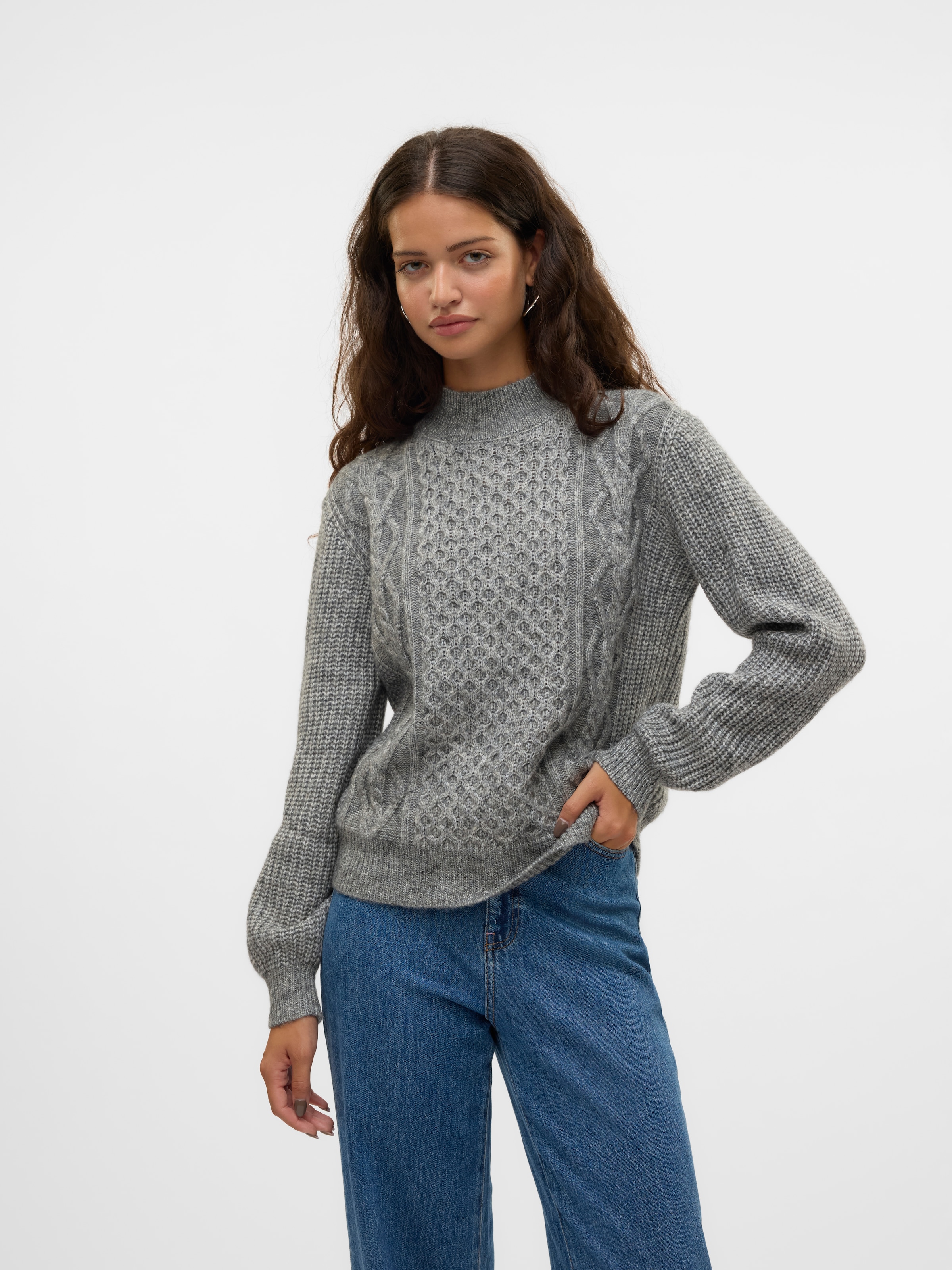 Vero Moda Stehkragenpullover VMUNIVERSE LS HIGHNECK PULLOVER GA BF günstig online kaufen