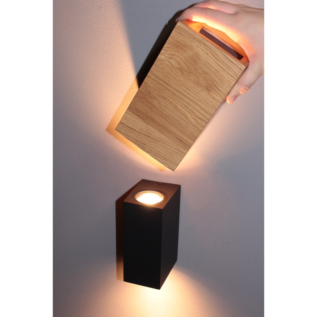 FISCHER & HONSEL LED Wandleuchte »SHINE-WOOD«, 2 flammig-flammig