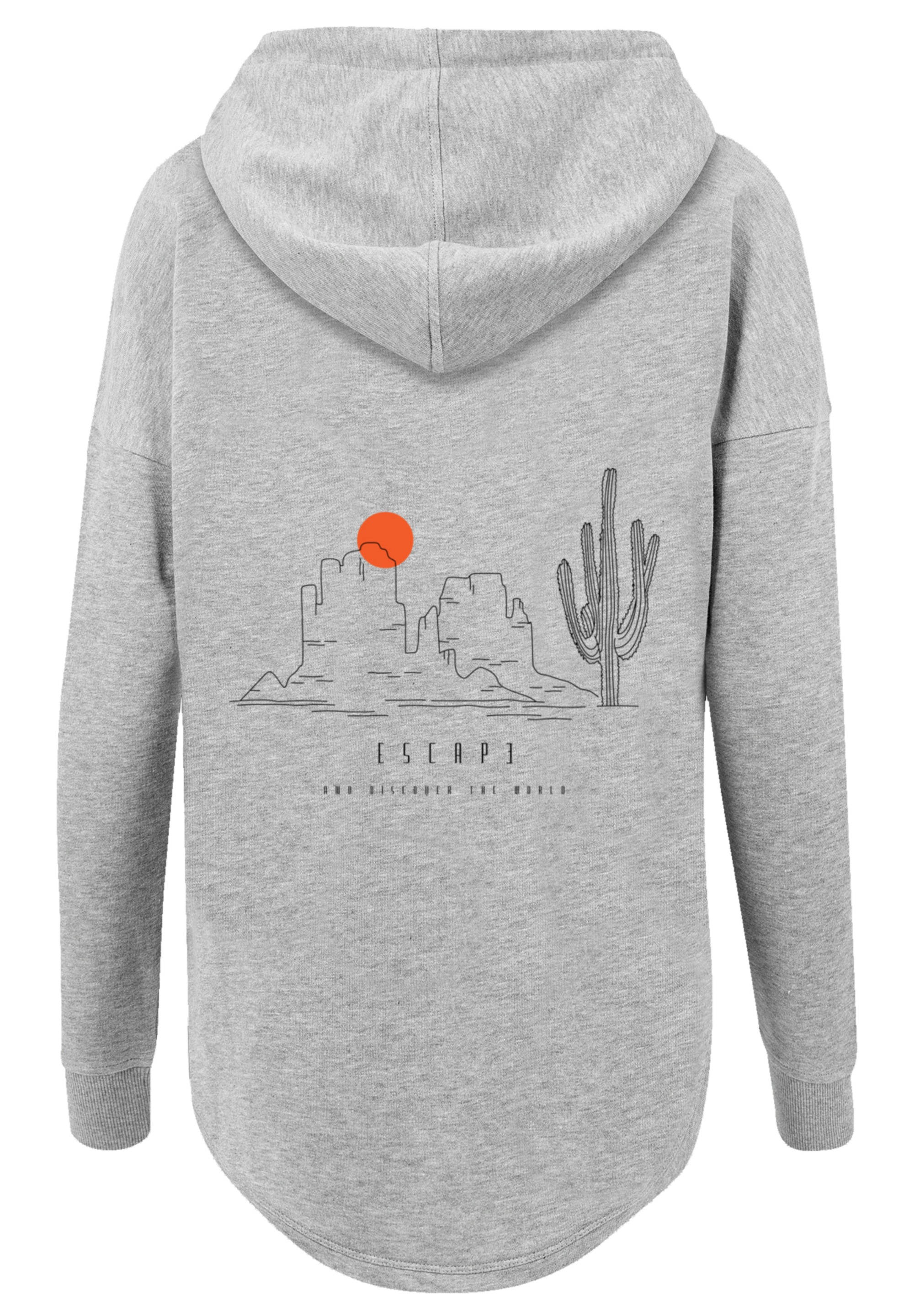 F4NT4STIC Kapuzenpullover »Oversize Escape Discover the World Savannah«, Discover the World