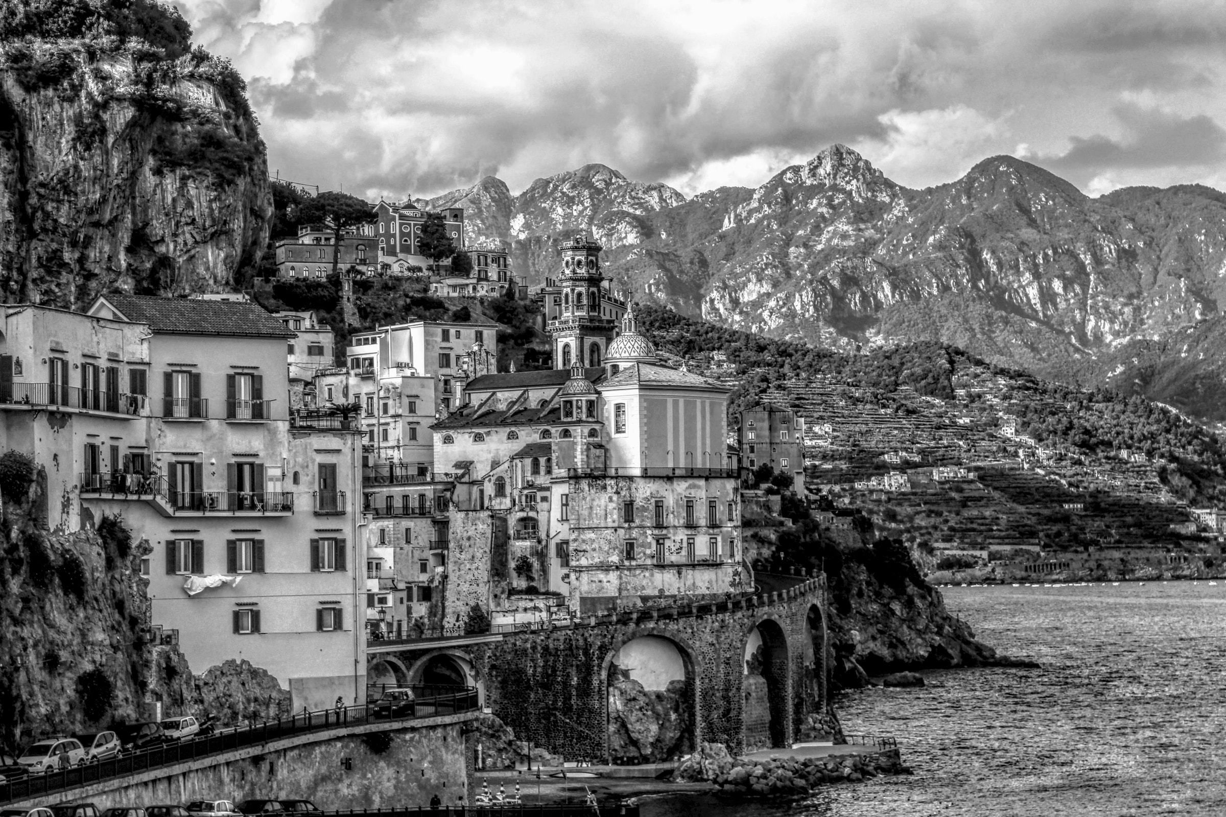 Papermoon Fototapete "ATRANI AMALFI-ITALIEN RETRO" günstig online kaufen