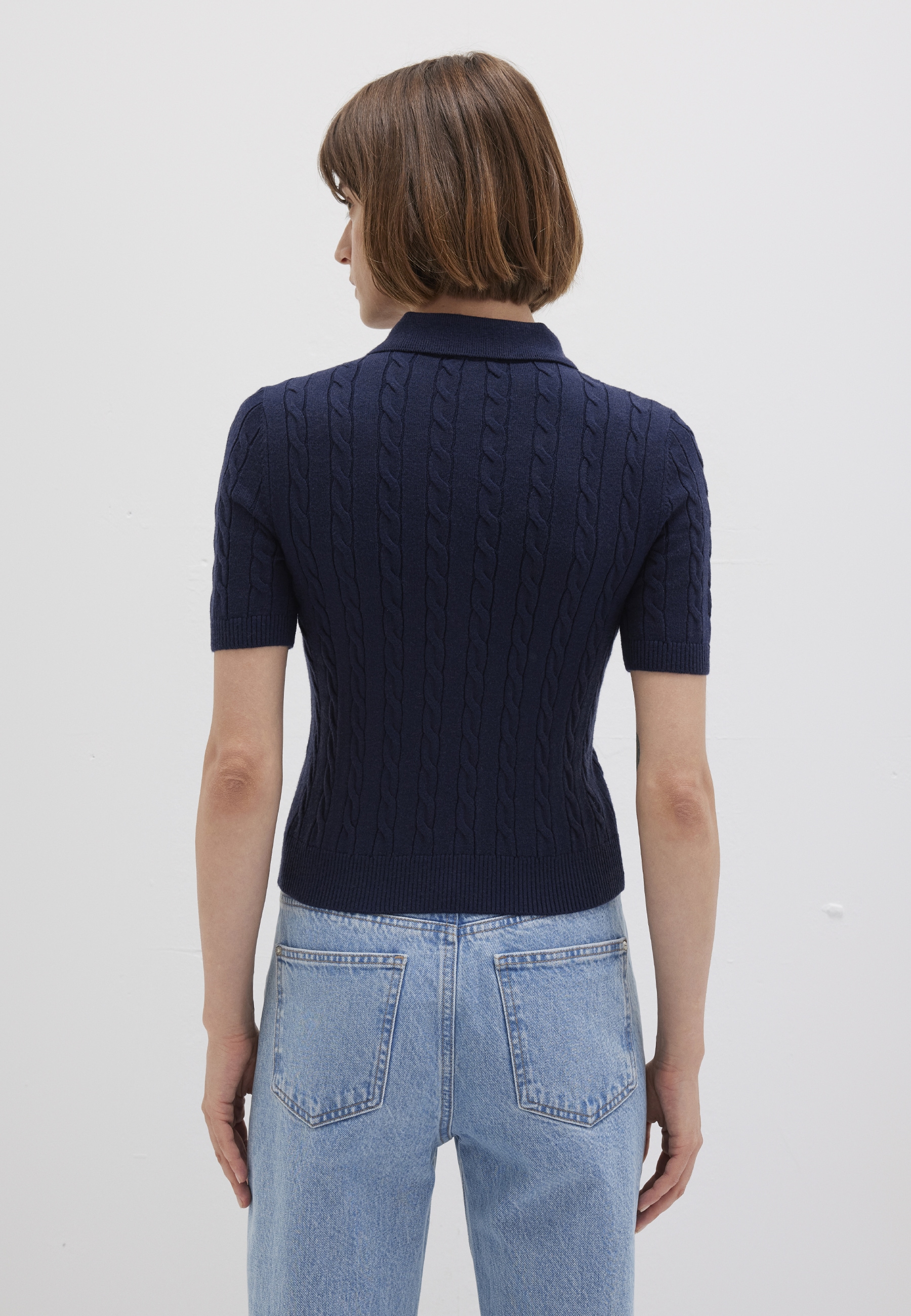 Mavi Polokragenpullover »POLO COLLAR SWEATER« Pullover Kurzarm