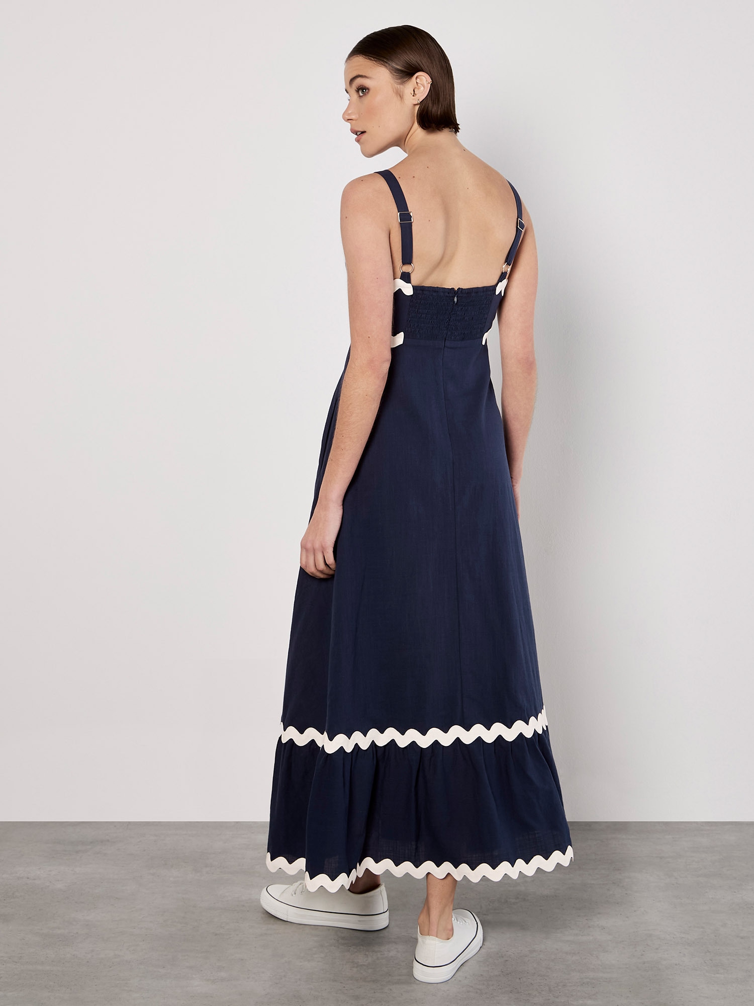 Apricot Volantkleid »Maxikleid« Trägerkleid