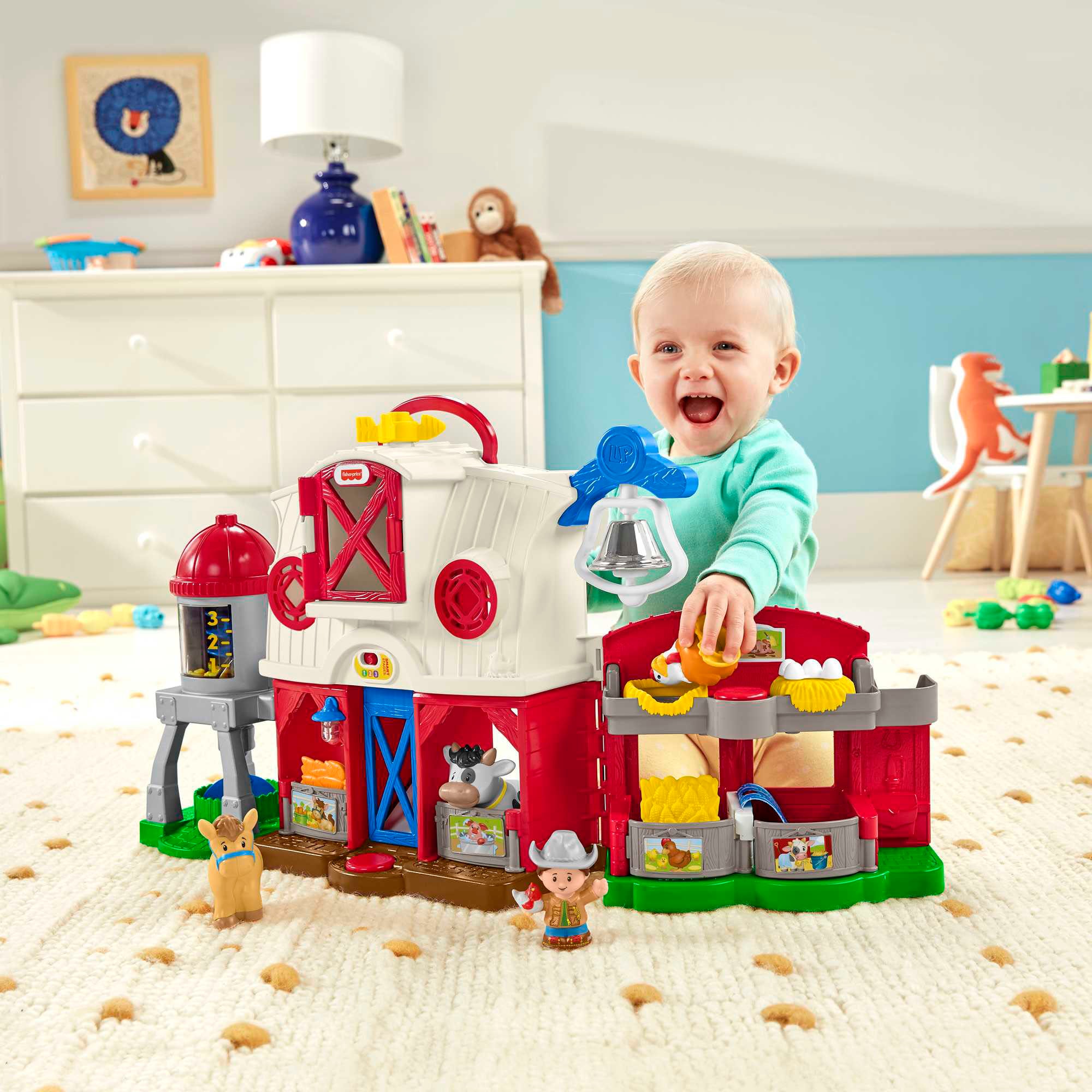 Fisher-Price® Lernspielzeug »Little People Bauernhof«, mit Licht und Sound, inklusive Tiere