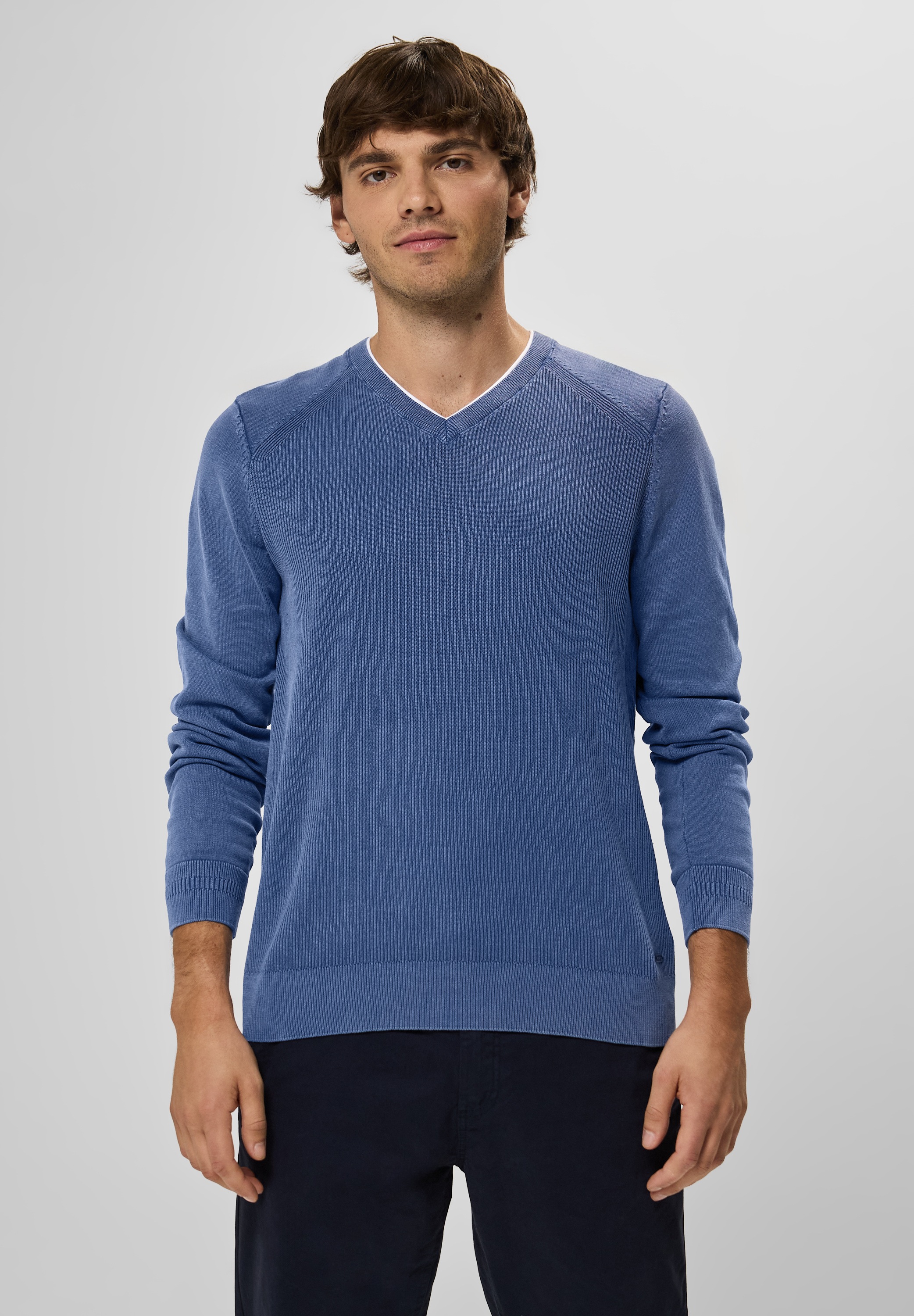 2-in-1-Pullover, aus reiner Baumwolle