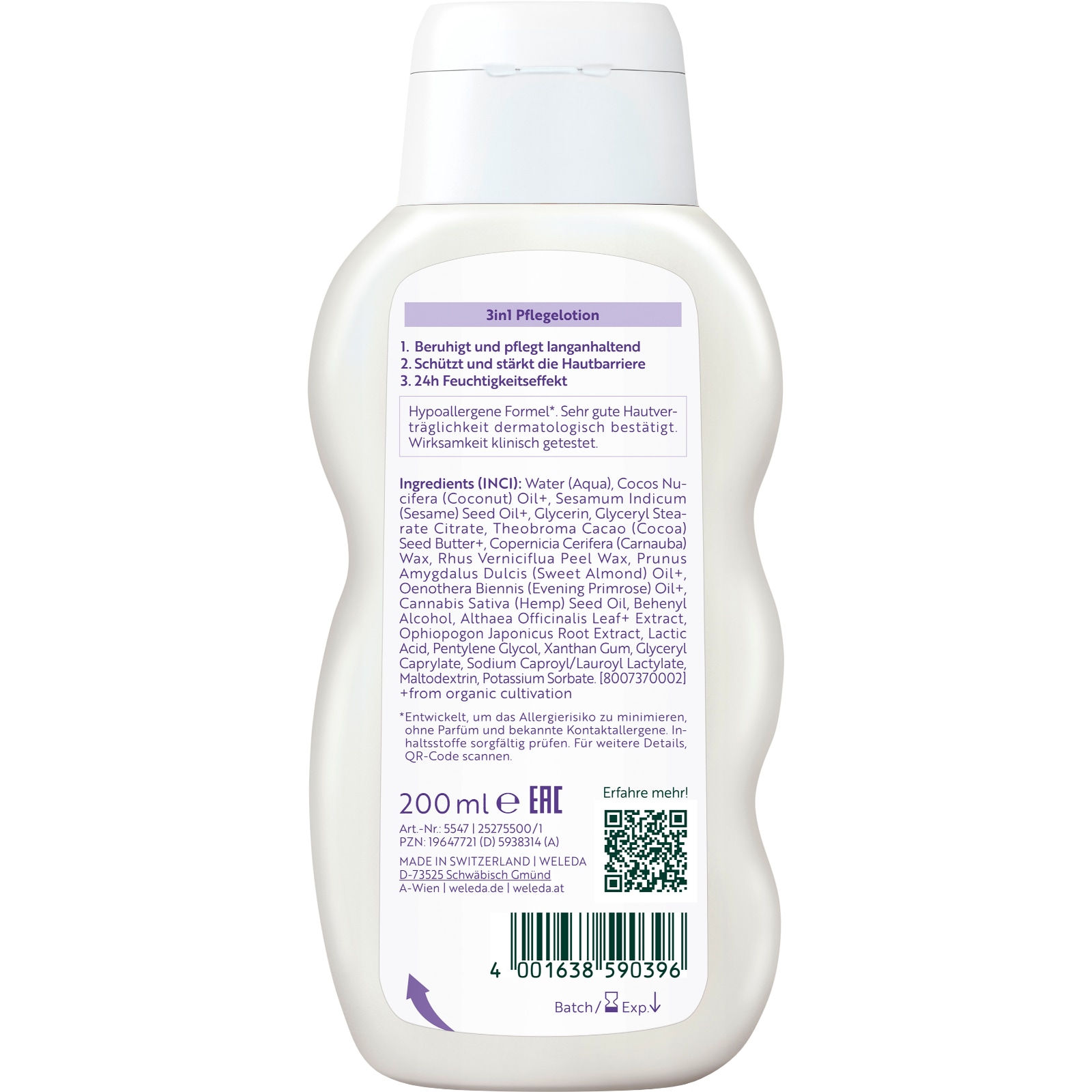 WELEDA Körperlotion »Med 3in1 Pflegelotion Weisse Malve«