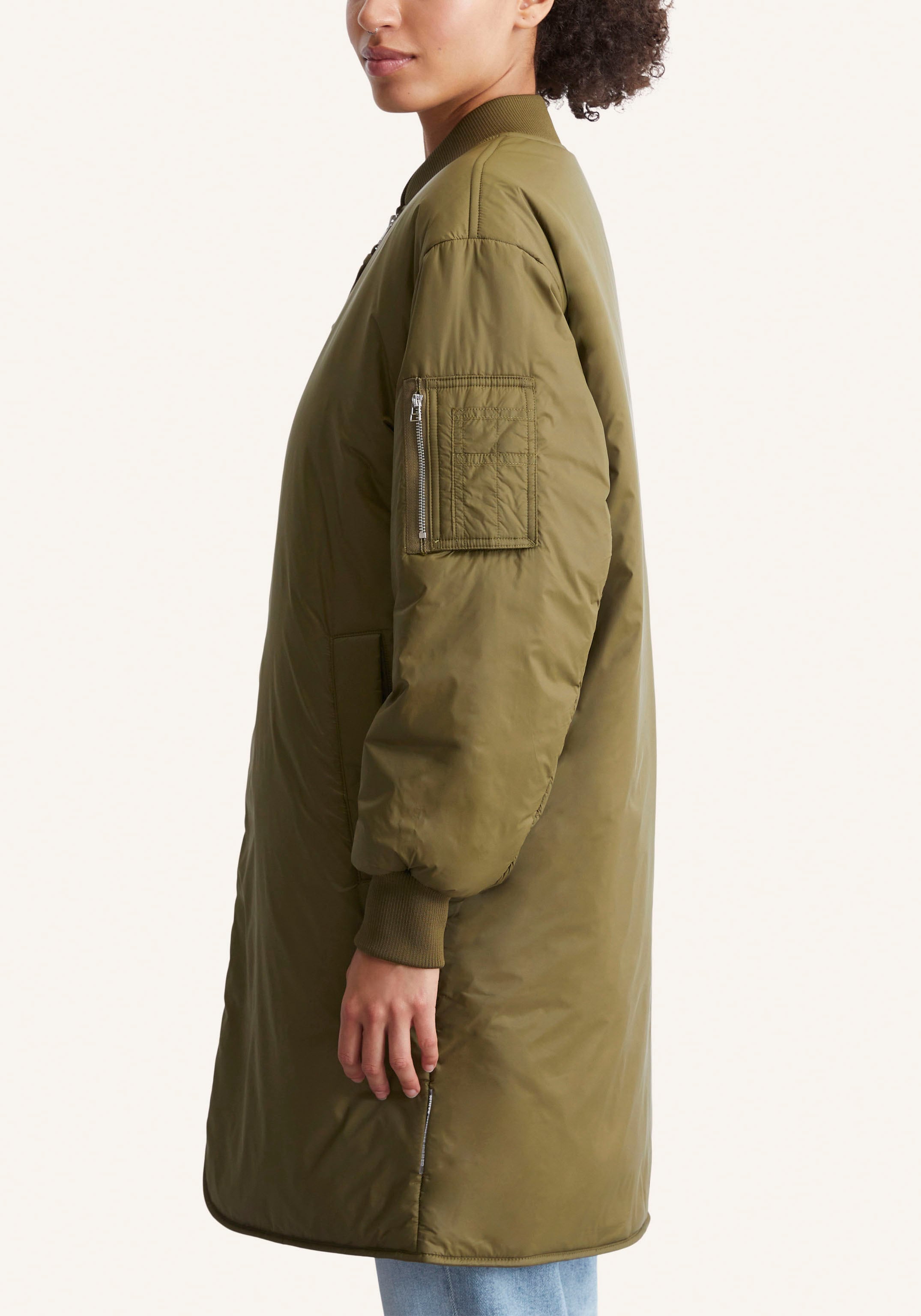 Marc O'Polo DENIM Kurzmantel, im Long-Bomber-Look