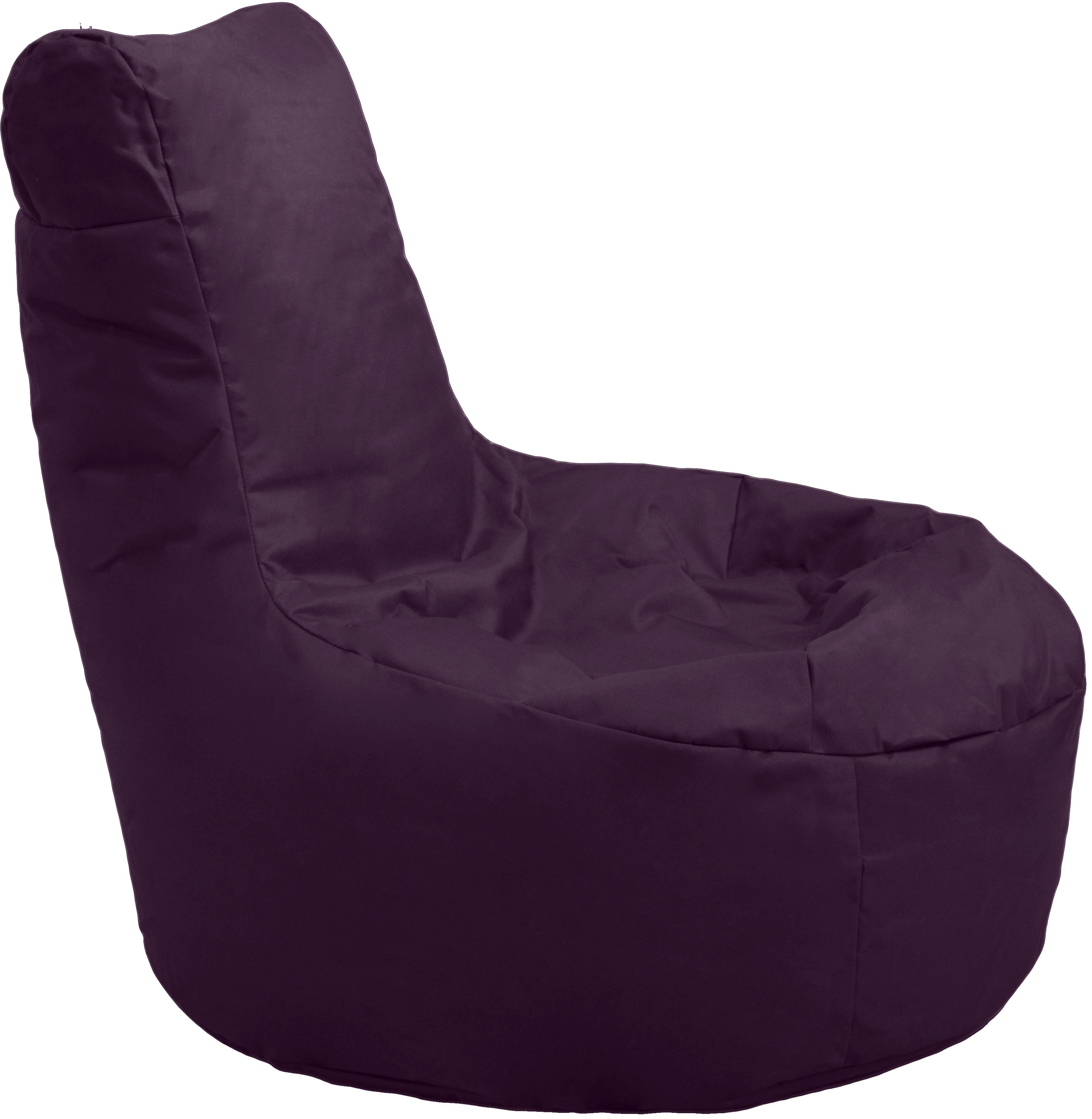 KiNZLER Sitzsack "Chilly" 1 Stk. tlg. Loungesessel, Uni Farben, mit Rückenlehne, Outdoor geeignet