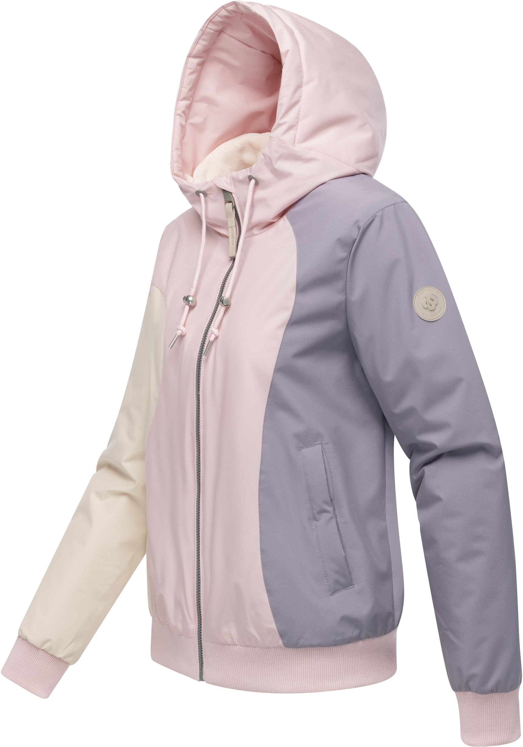 Ragwear Bomberjacke »Oggie Block Warm YOUMODO«, mit Kapuze, Wasserdichte Outdoorjacke mit Kapuze