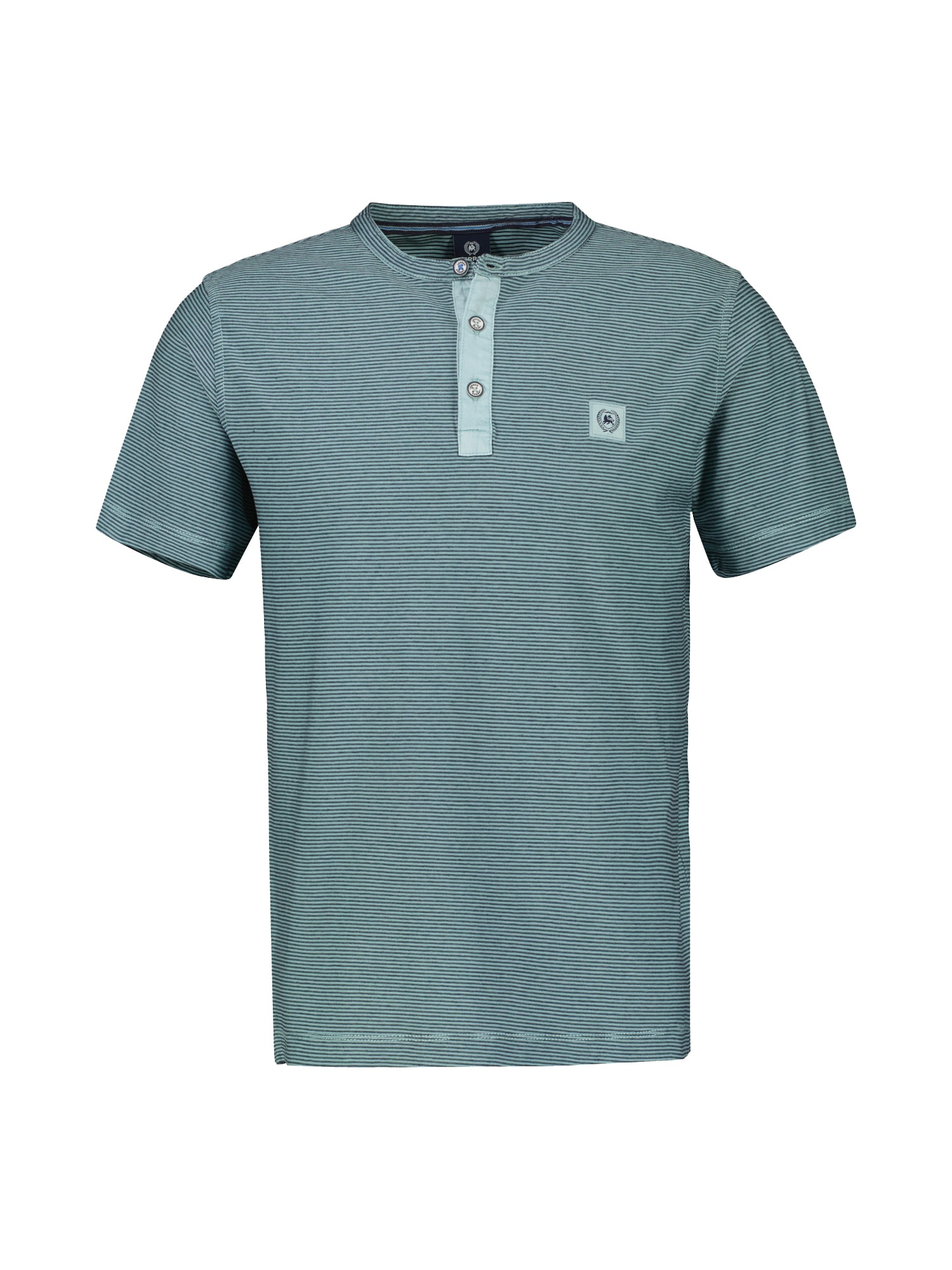 Henleyshirt »LERROS Gestreiftes Serafino-Shirt für Herren«