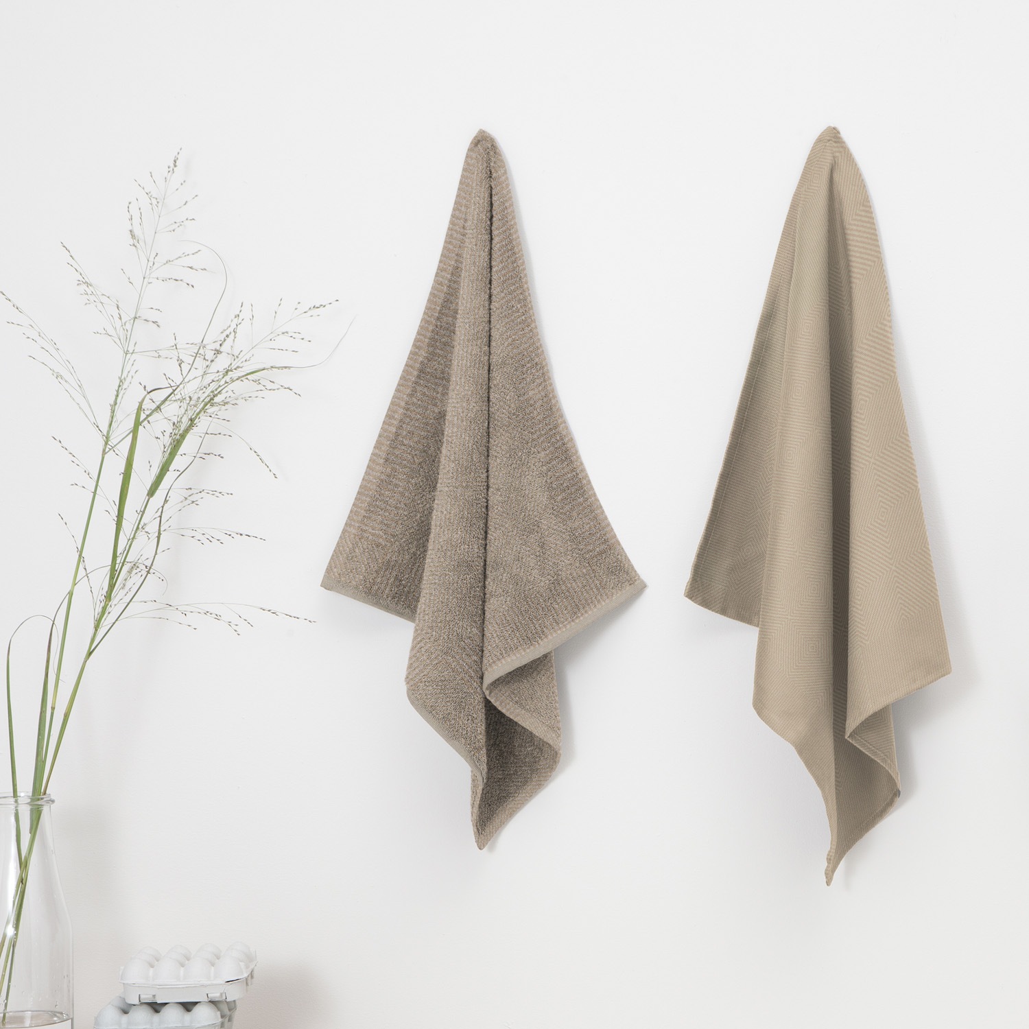 DDDDD Geschirrtuch »DDDDD Cisis Küchentuch 50 x 55 (6 Stück)« schnell trocknend, 100% Baumwolle, mit subtilem Muster