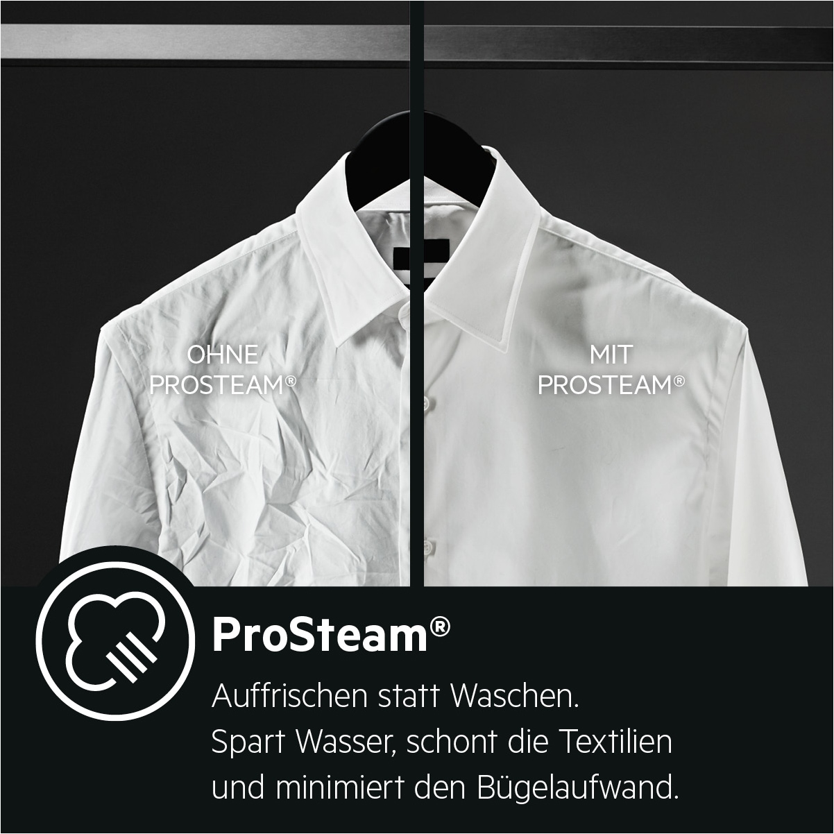 AEG Waschtrockner »L7WBA60680« Serie 7000 8 kg /5 kg 76 dB(A) ProSteam®: Auffrischen mit Dampf statt Waschen und 96 % Wasser sparen
