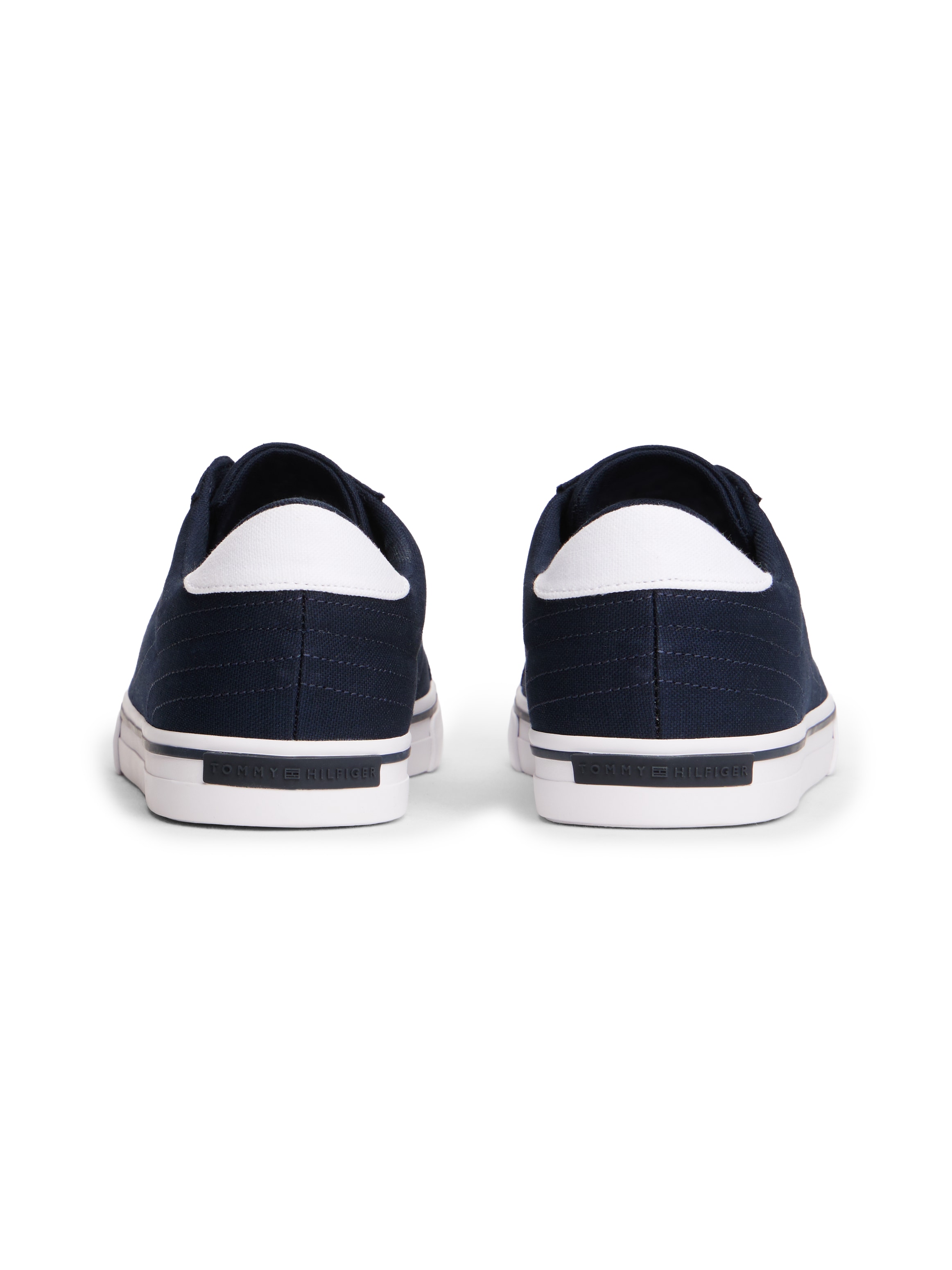 Tommy Hilfiger Sneaker »VULC CORE LONG LACE«  Freizeitschuh, Halbschuh, Schnürschuh mit Kontrastbesatz an der Ferse