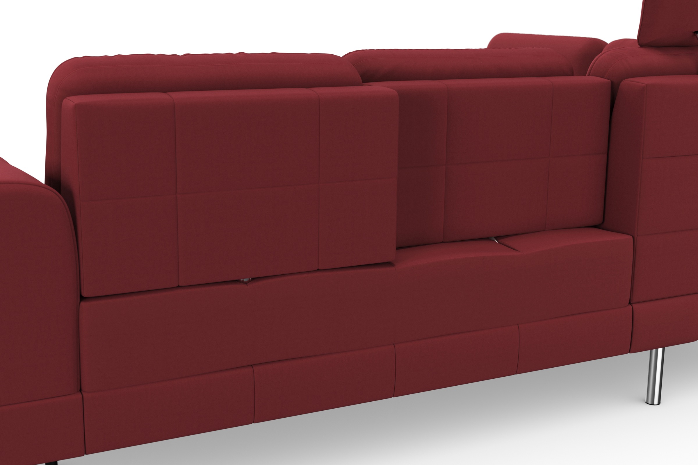 sit&more Ecksofa »Bendigo L-Form«, inklusive Sitztiefenverstellung, Bodenfreiheit 15 cm, in 2 Fußfarben