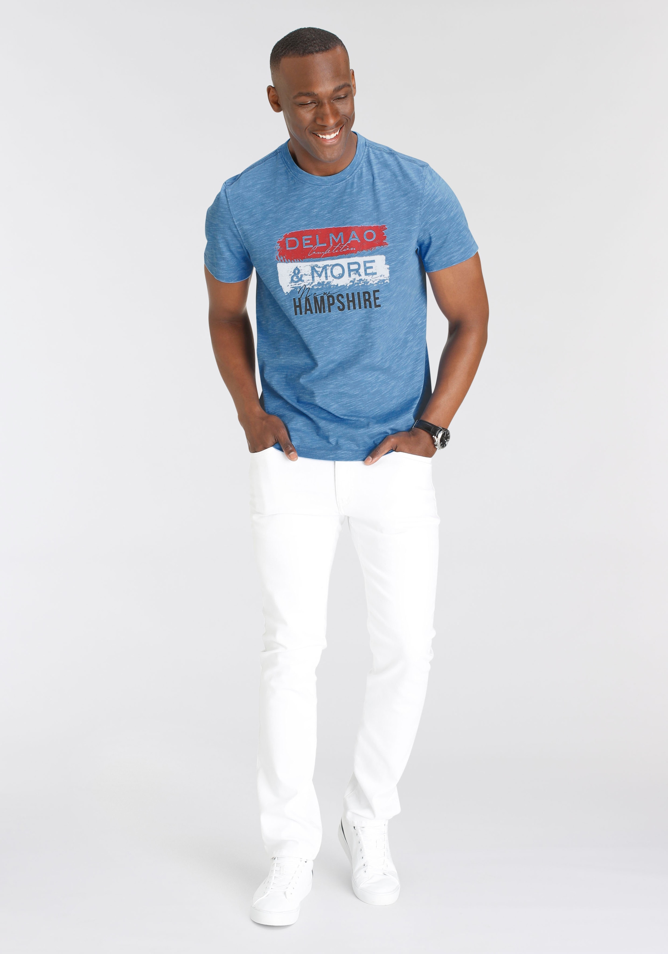 DELMAO T-Shirt, mit Brustprint-NEUE MARKE! ▷ kaufen | BAUR