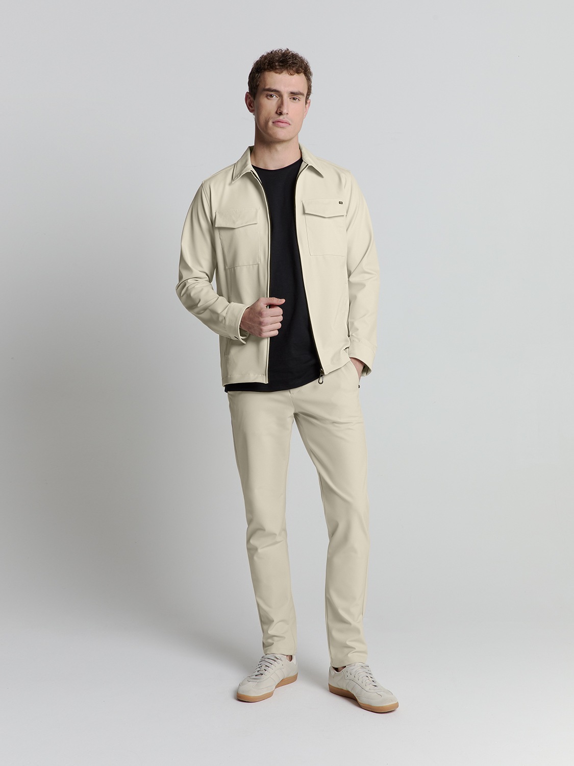 NO EXCESS Langarmhemd »No Excess Sedoc overshirt«