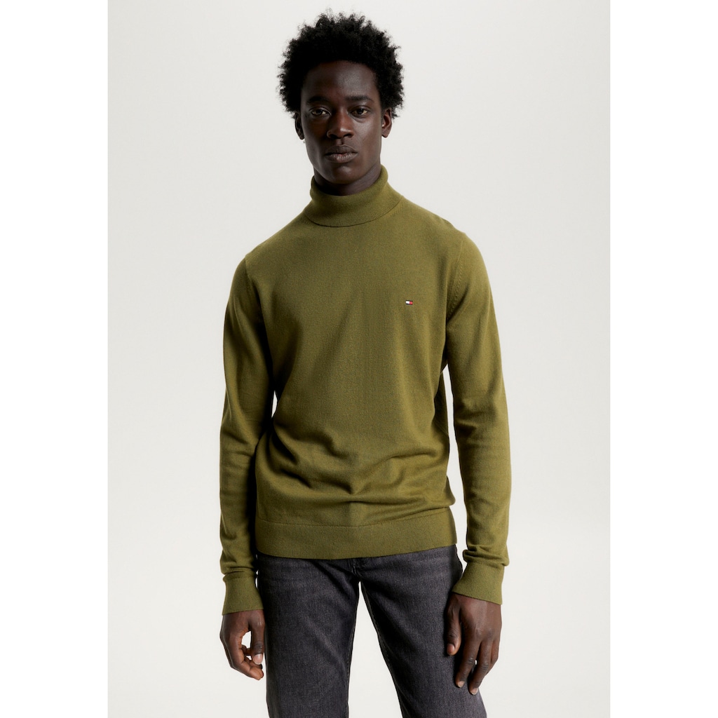 Tommy Hilfiger Rollkragenpullover »PIMA ORG CTN CASHMERE ROLL NECK«