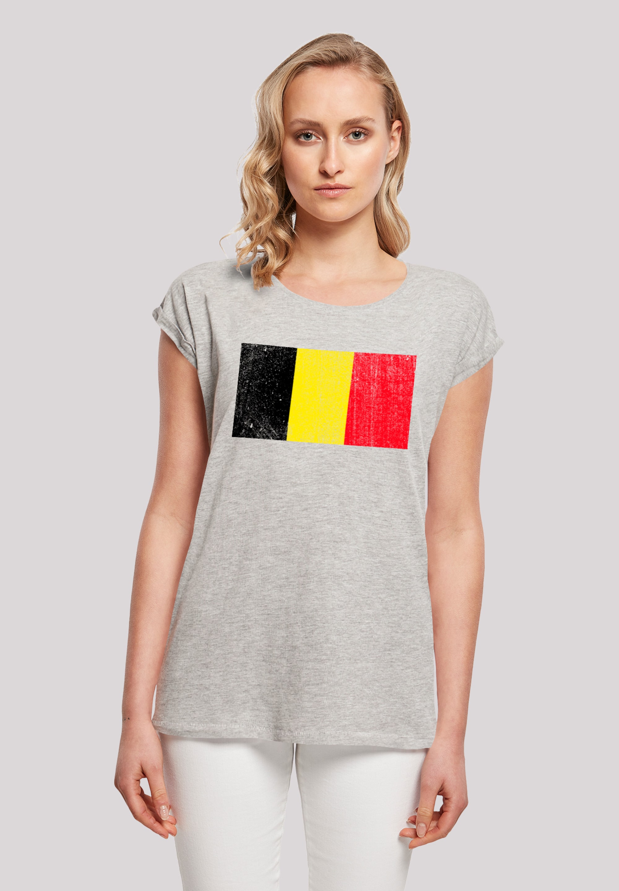 F4NT4STIC T-Shirt "Belgium Belgien Flagge", Print günstig online kaufen