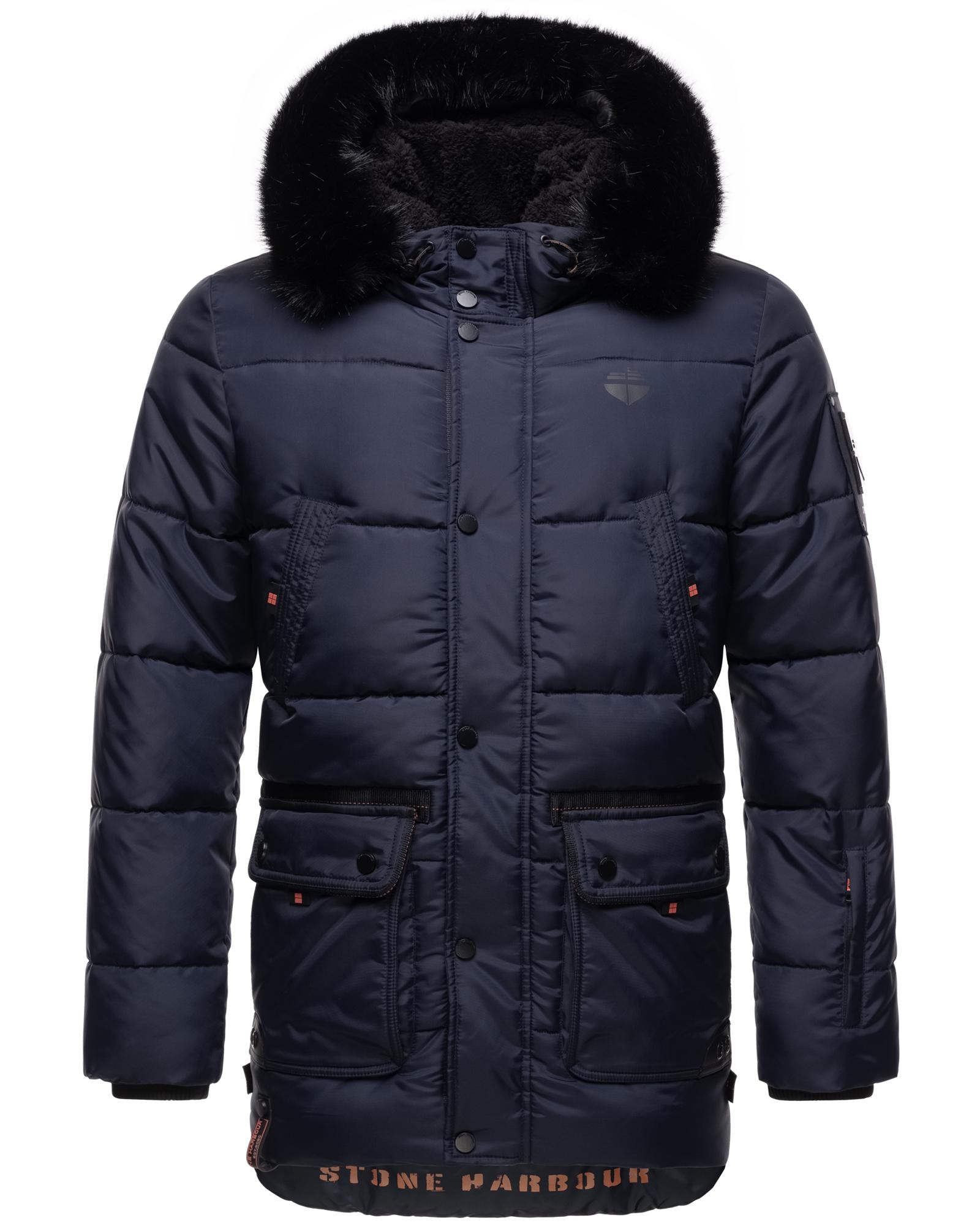 Stone Harbour Steppjacke "Mironoo", mit Kapuze, stylische Outdoorjacke mit großer Kapuze