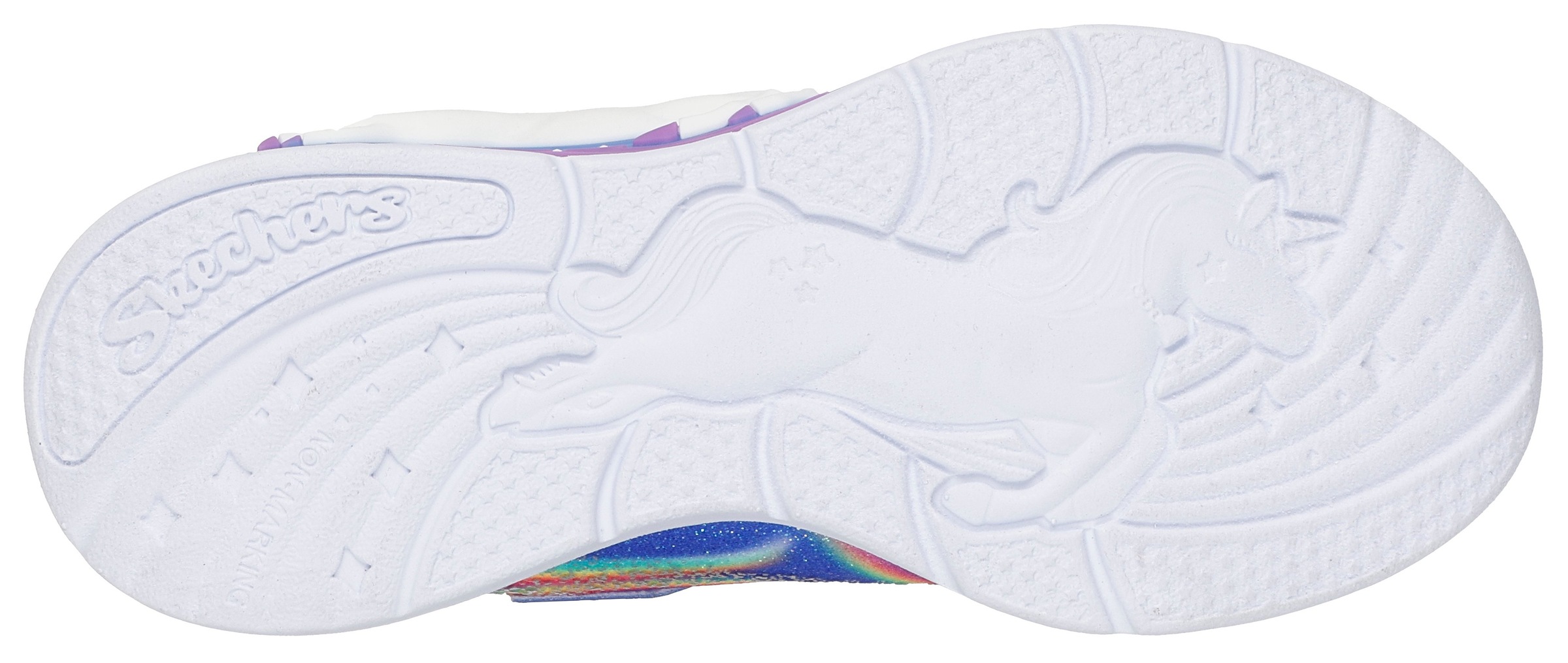 Thumbnail - Skechers Sneaker "UNICORN CHASER", Blinkschuh mit Einhorn, Größenschablone zum Download
